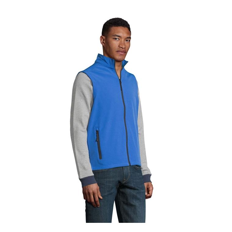 Jachetă softshell pentru bărbați Race BW Royal Blue XXL