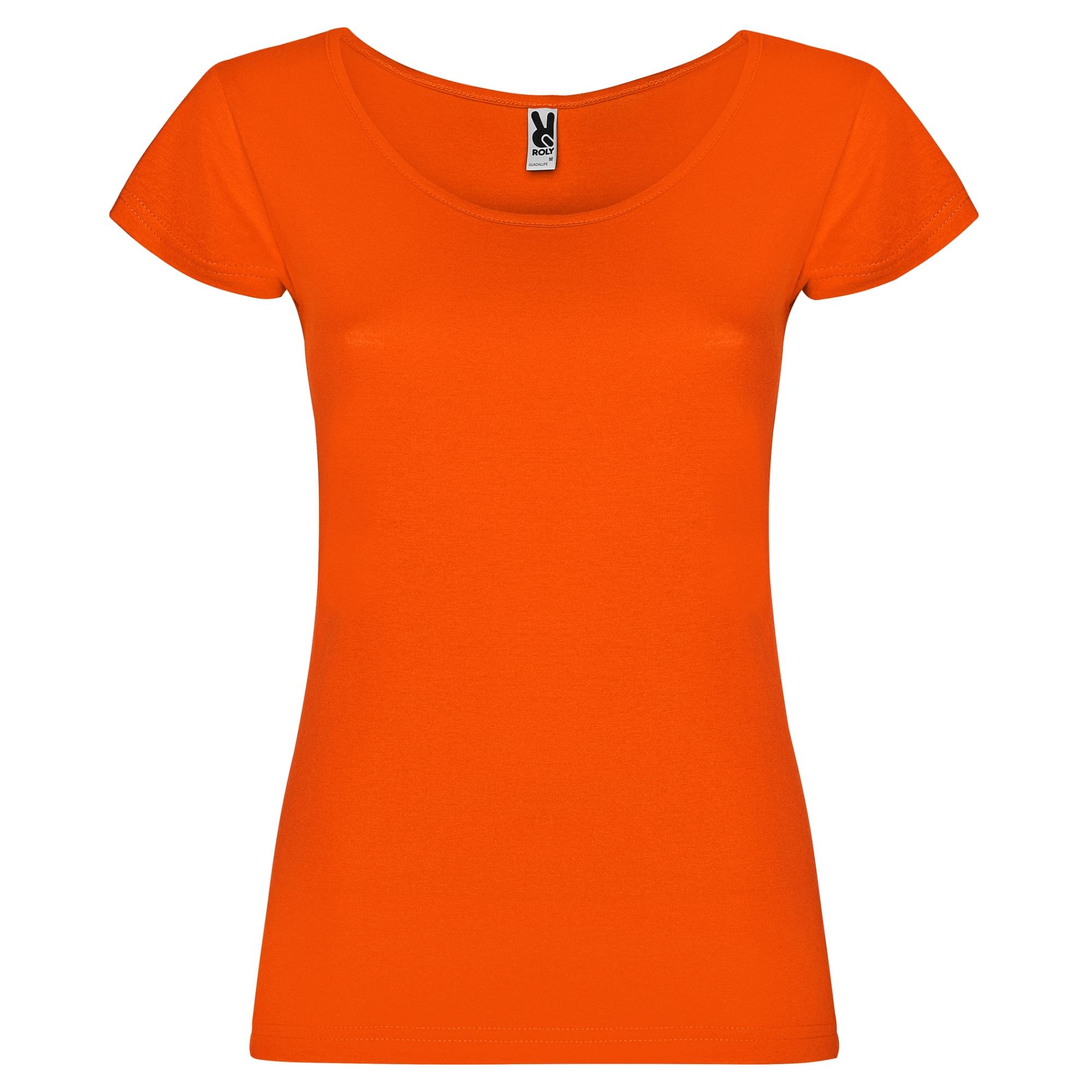 Tricou pentru femei GUADALUPE PORTOCALIU FOC