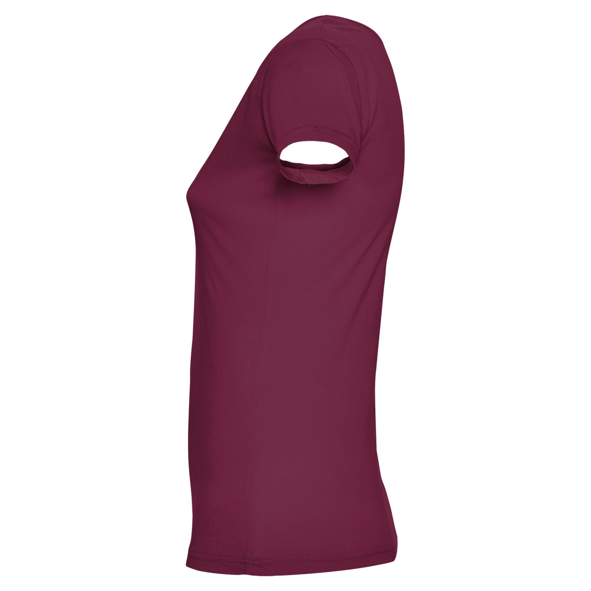 Tricou pentru femei GUADALUPE ROȘU PRUNĂ S