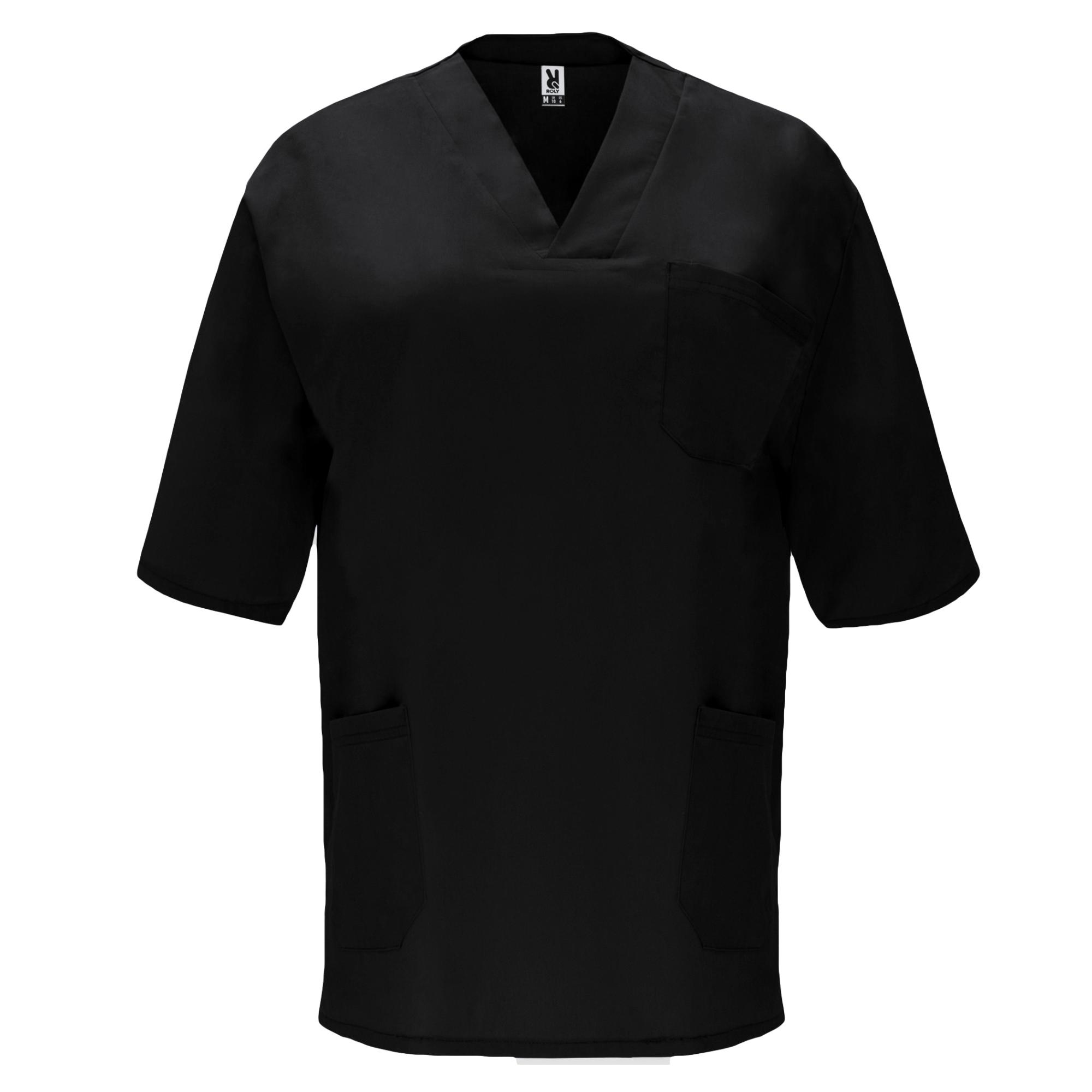 Bluză medicală Unisex PANACEA NEGRU