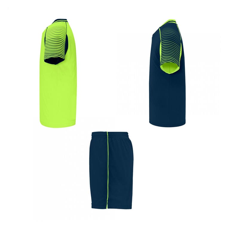 Echipament sport pentru bărbați JUVE VERDE FLUORESCENT BLEUMARIN S