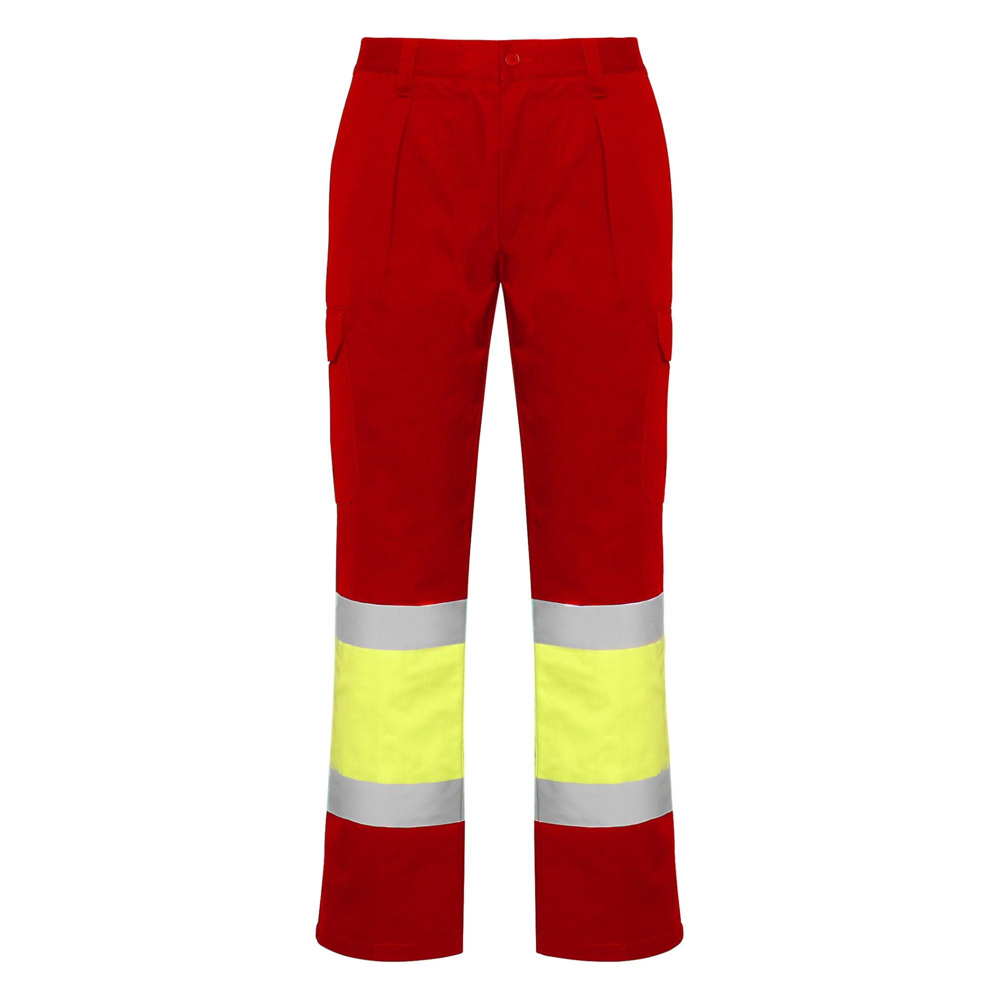 Pantaloni lungi cu bandă reflectorizantă SOAN ROJO LABORAL