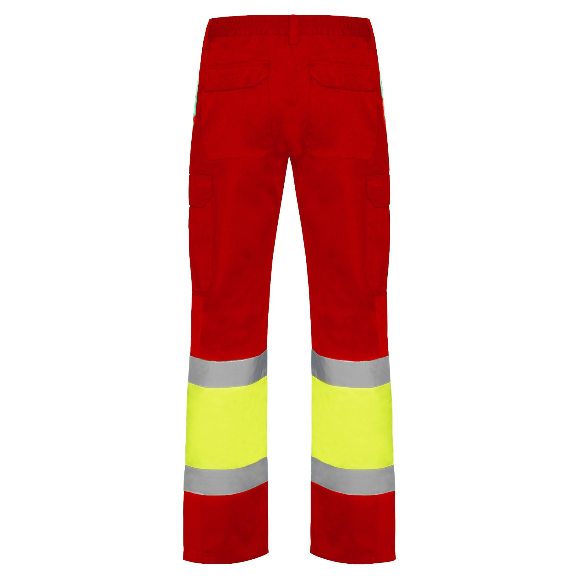 Pantaloni lungi cu bandă reflectorizantă SOAN ROJO LABORAL GALBEN FLUORESCENT 54
