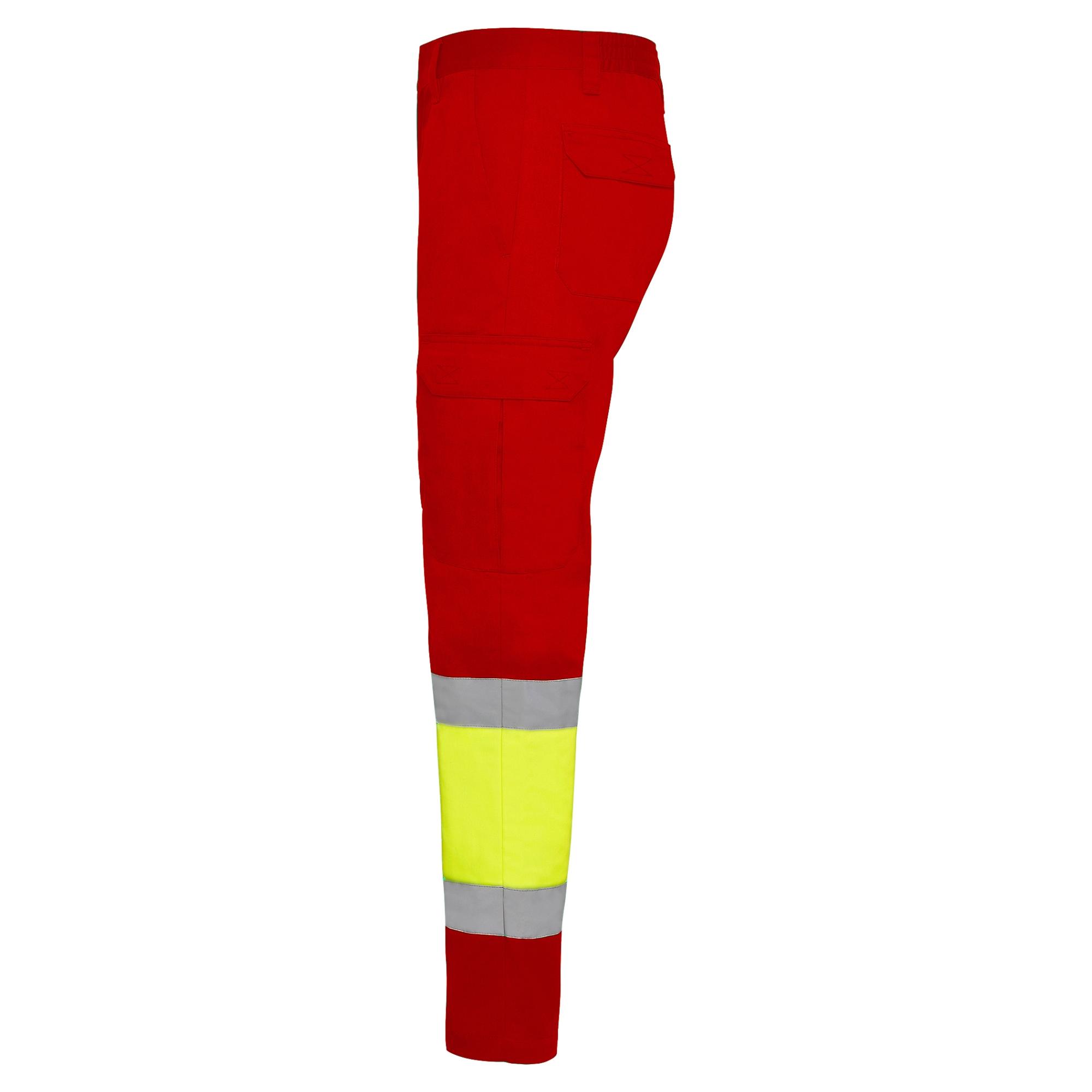 Pantaloni lungi cu bandă reflectorizantă SOAN ROJO LABORAL GALBEN FLUORESCENT 54