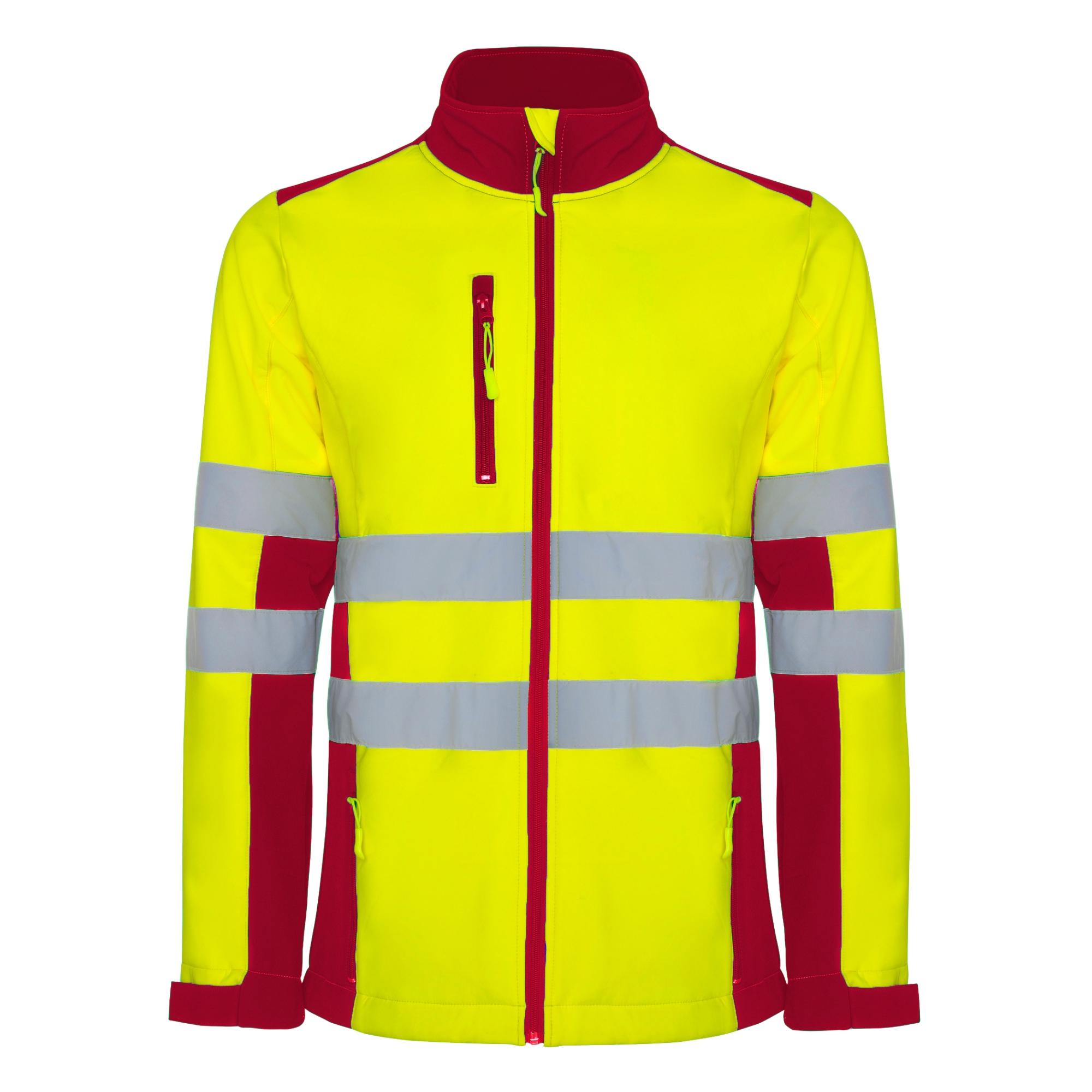 Jachetă soft shell cu bandă reflectorizantă ANTARES ROJO LABORAL
