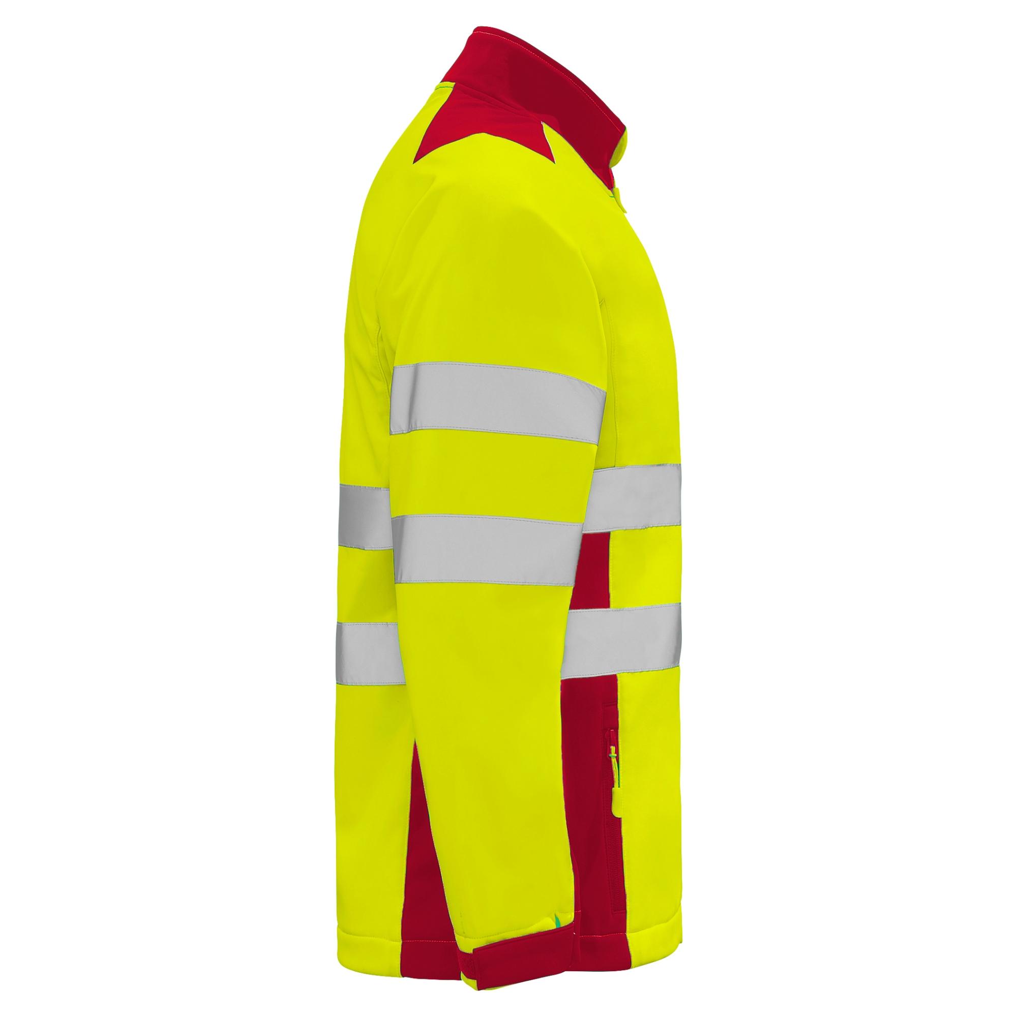 Jachetă soft shell cu bandă reflectorizantă ANTARES ROJO LABORAL GALBEN FLUORESCENT 4XL