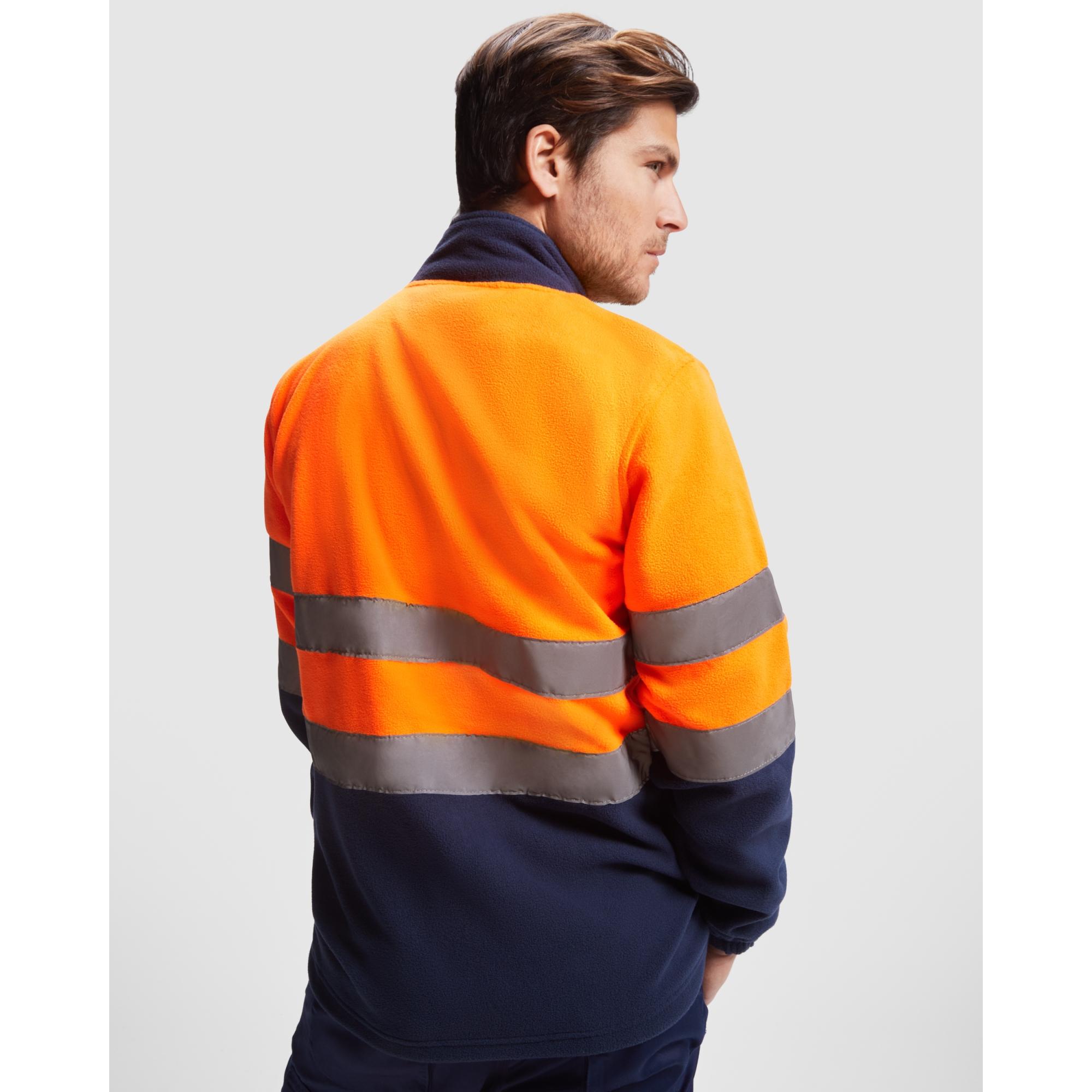 Jachetă din polar cu bandă reflectorizantă ALTAIR ROJO LABORAL GALBEN FLUORESCENT 4XL
