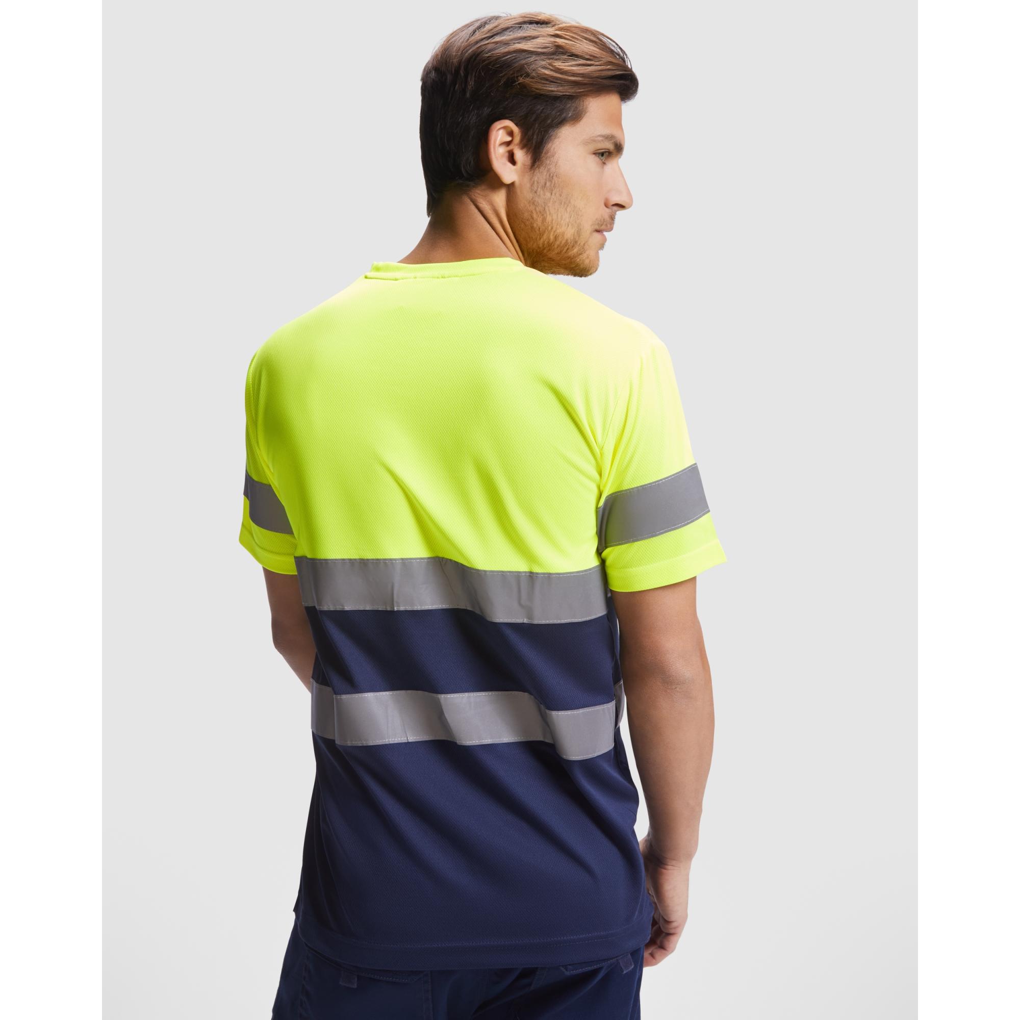 Tricou cu bandă reflectorizană DELTA GALBEN FLUORESCENT 4XL