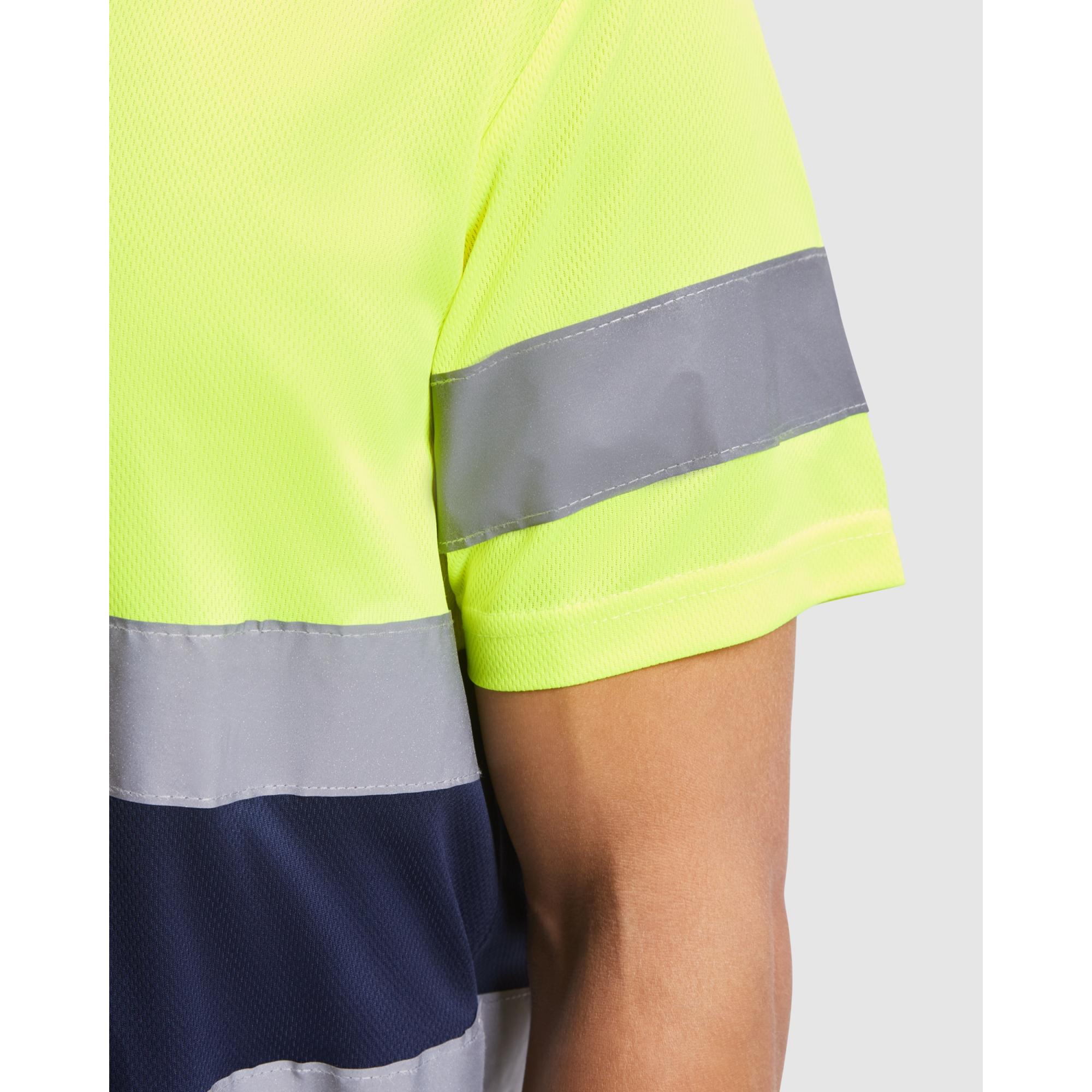Tricou cu bandă reflectorizană DELTA GALBEN FLUORESCENT 4XL