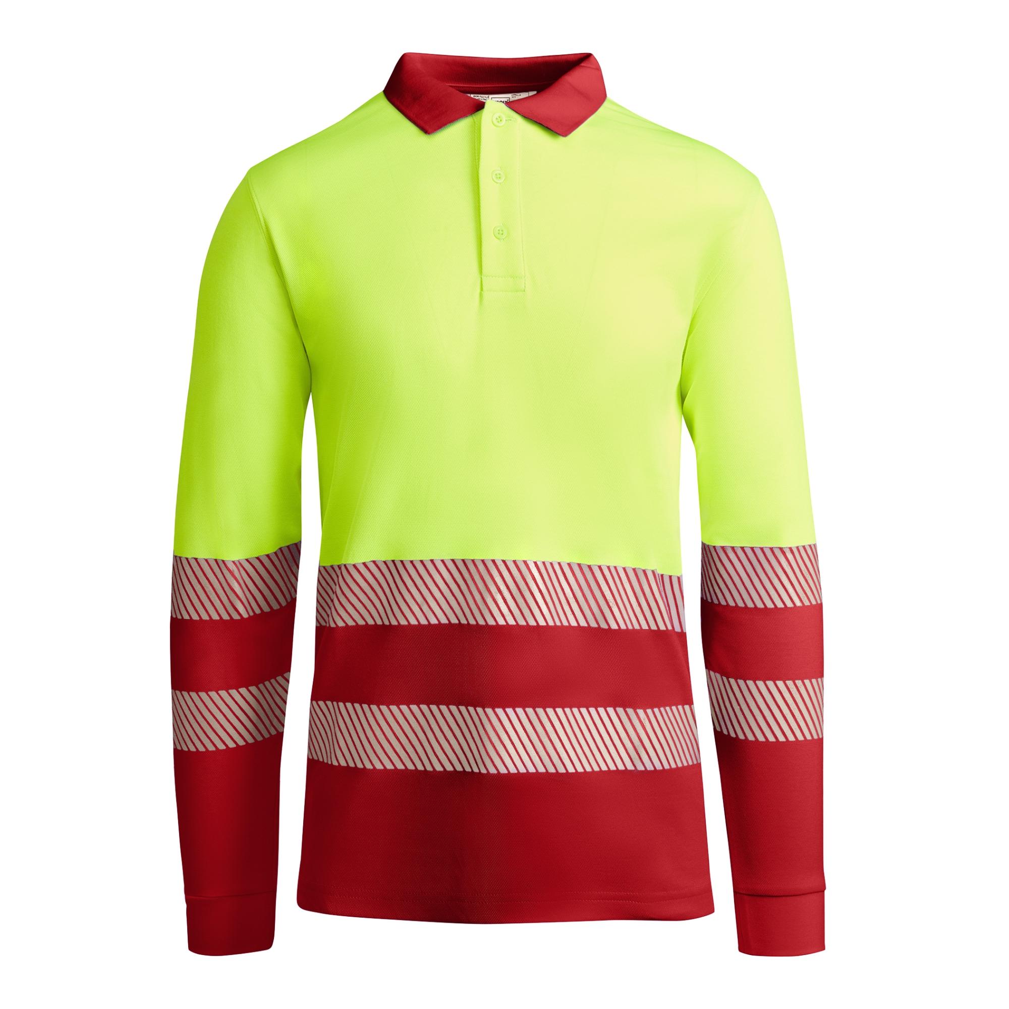 Tricou polo pentru bărbați ATRIO LS ROJO LABORAL