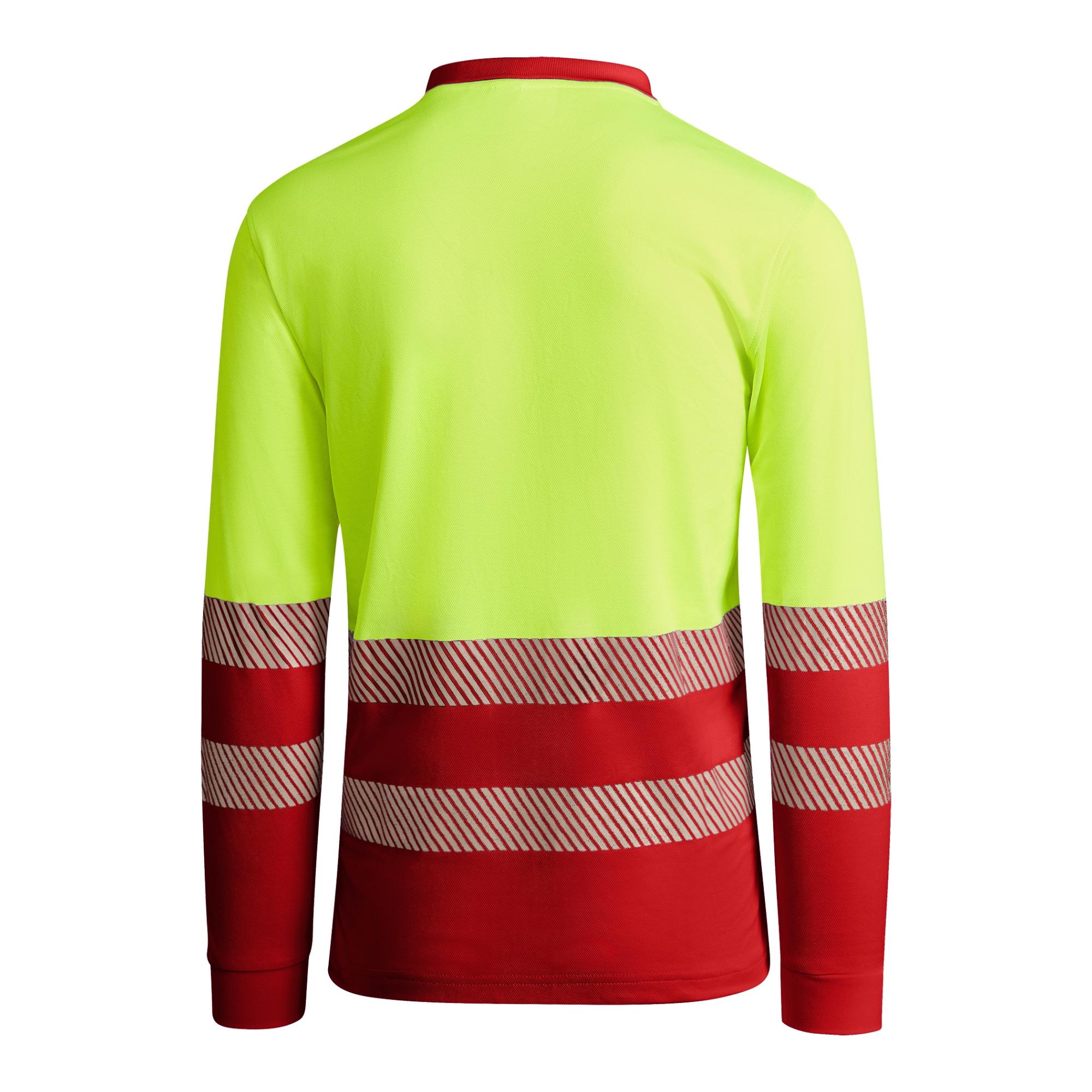 Tricou polo pentru bărbați ATRIO LS ROJO LABORAL GALBEN FLUORESCENT XL