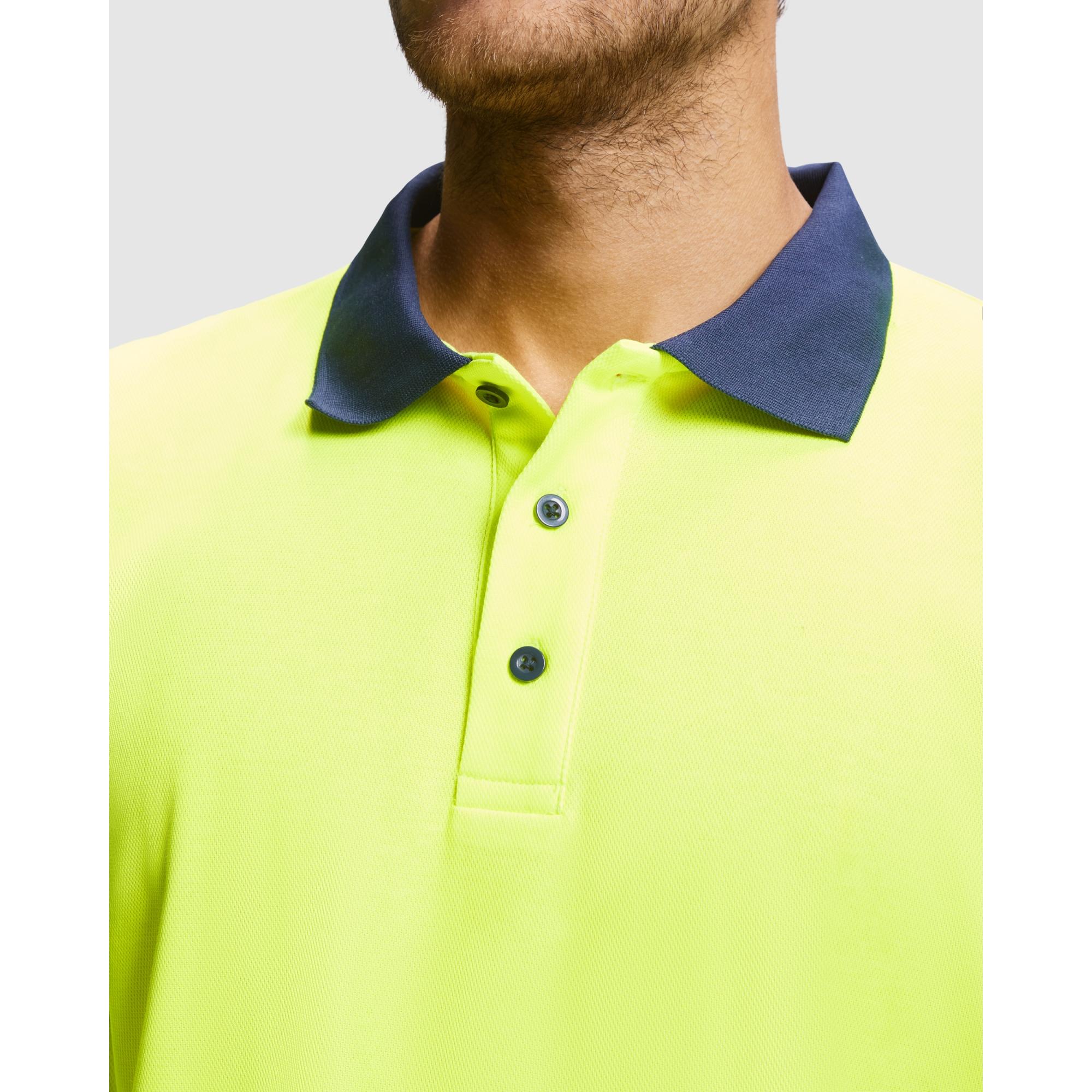 Tricou polo pentru bărbați ATRIO LS GALBEN FLUORESCENT XL