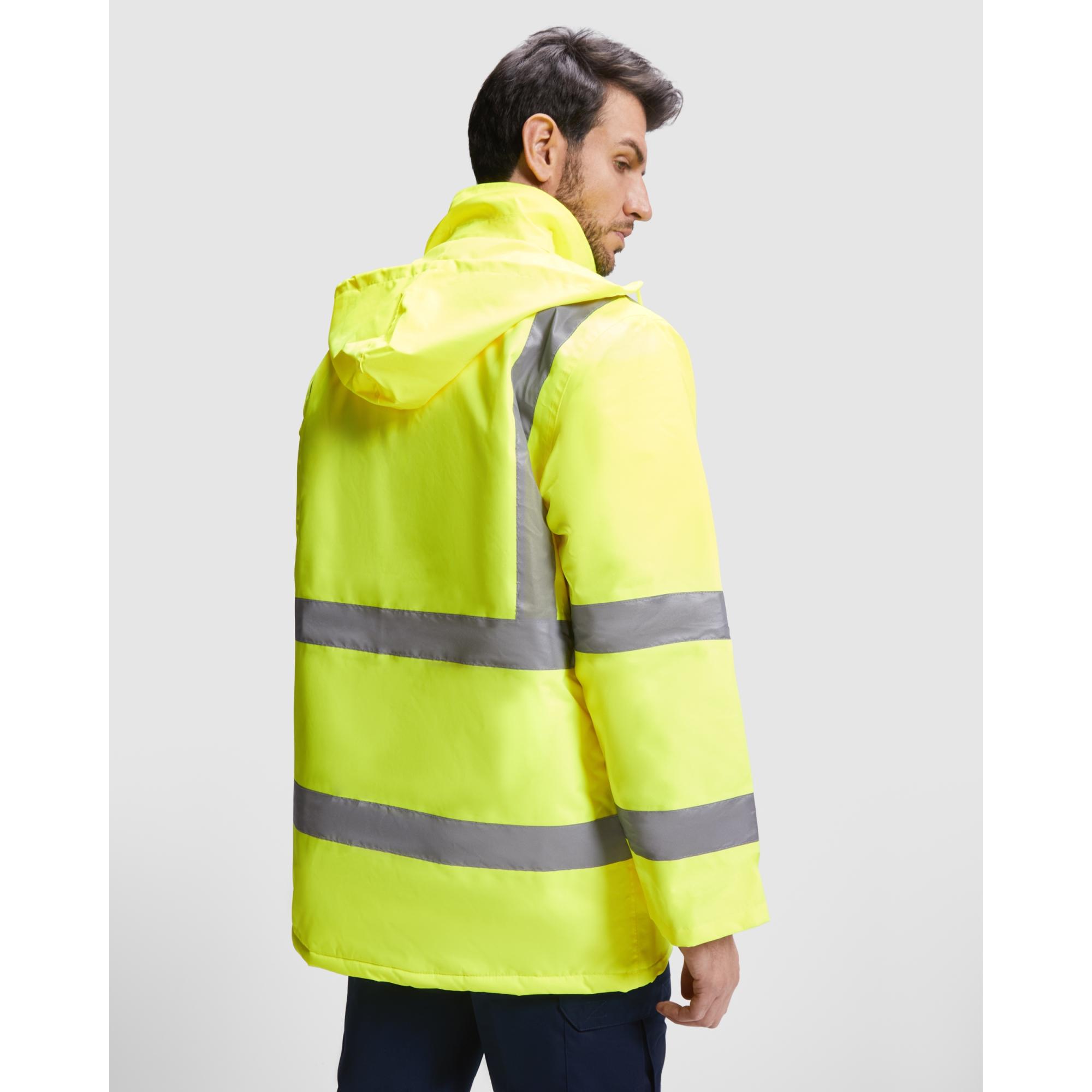 Geacă parka pentru bărbați MERAK ROJO LABORAL GALBEN FLUORESCENT L