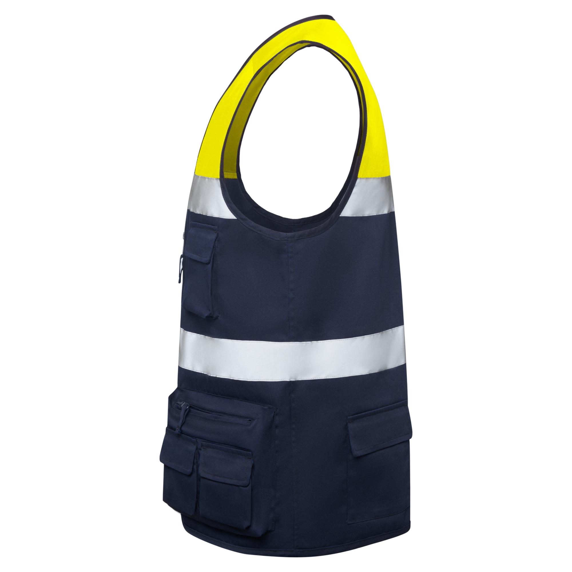 Vestă de lucru Unisex BETA BLEUMARIN GALBEN FLUORESCENT 3XL