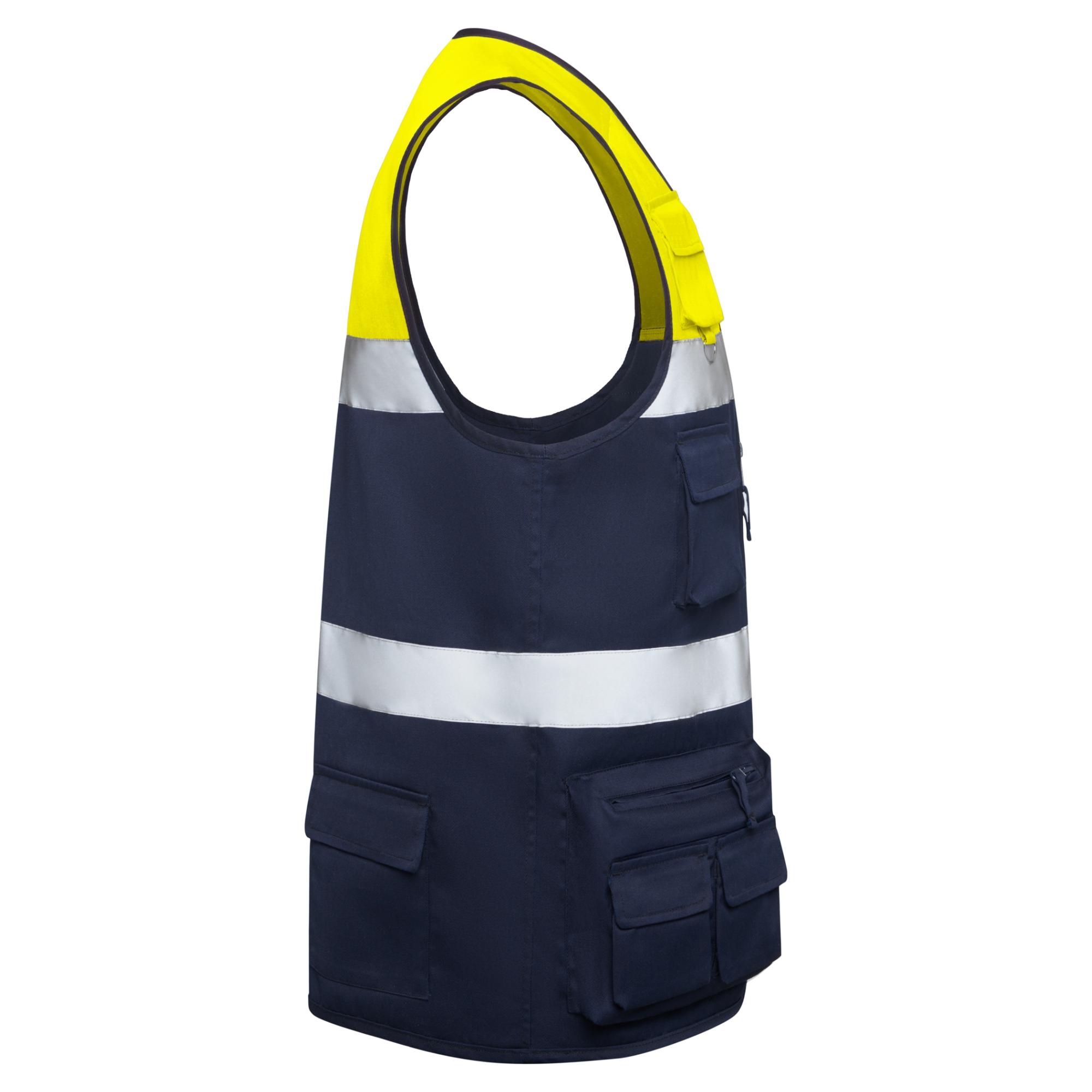 Vestă de lucru Unisex BETA BLEUMARIN GALBEN FLUORESCENT 3XL