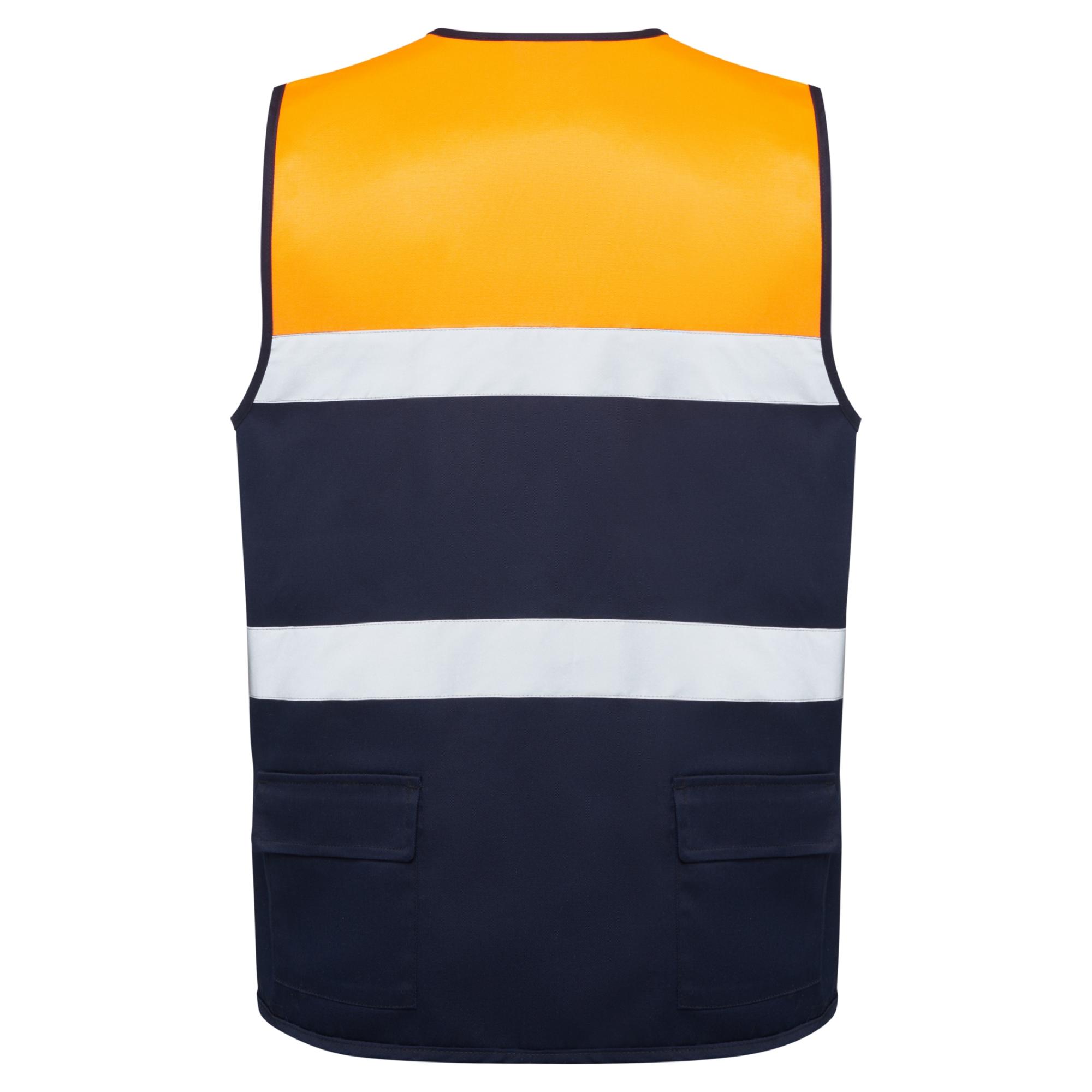 Vestă de lucru Unisex BETA BLEUMARIN PORTOCALIU FLUORESCENT M