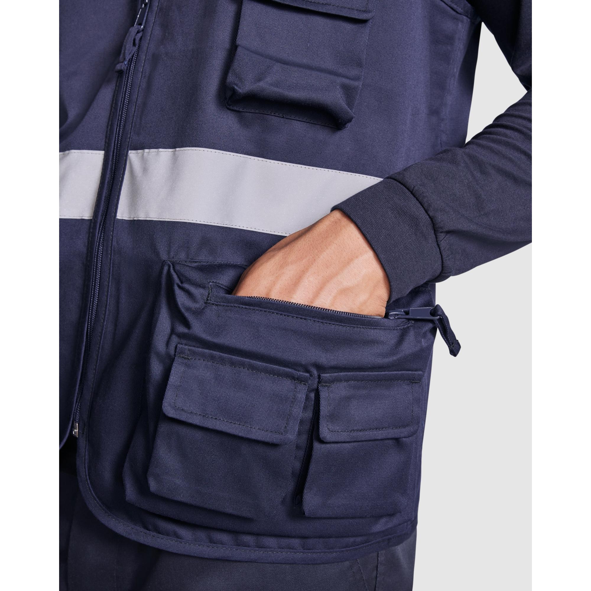 Vestă de lucru Unisex BETA BLEUMARIN PORTOCALIU FLUORESCENT M