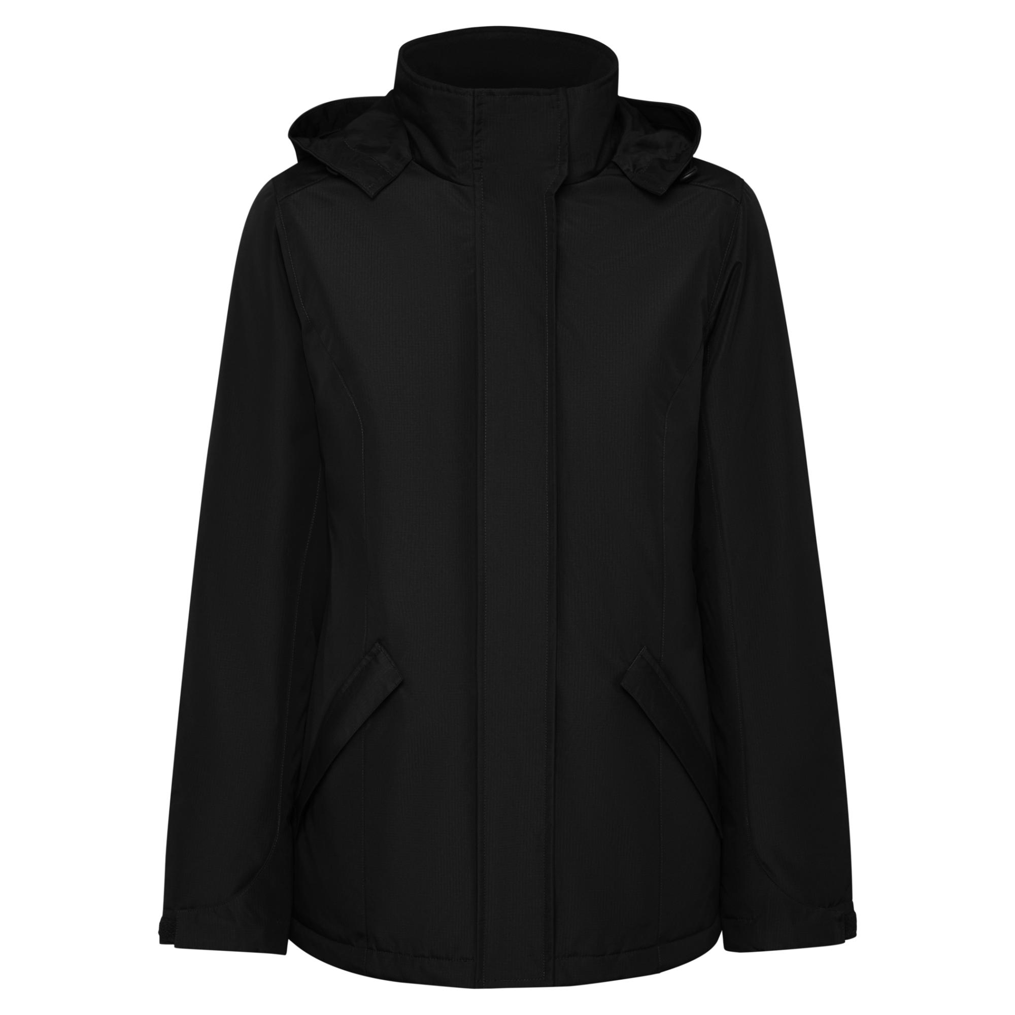 Geacă parka pentru femei AMERICA WOMAN NEGRU