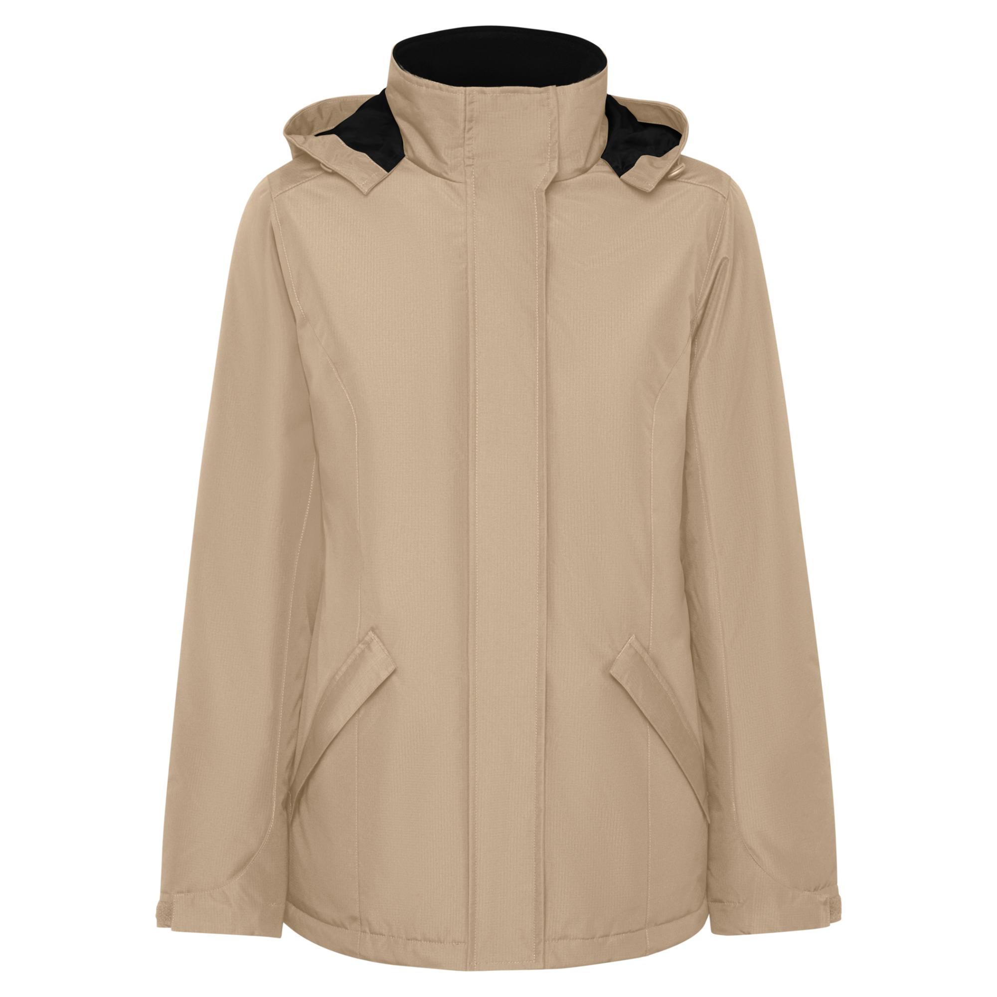 Geacă parka pentru femei AMERICA WOMAN NISIPIU ÎNCHIS