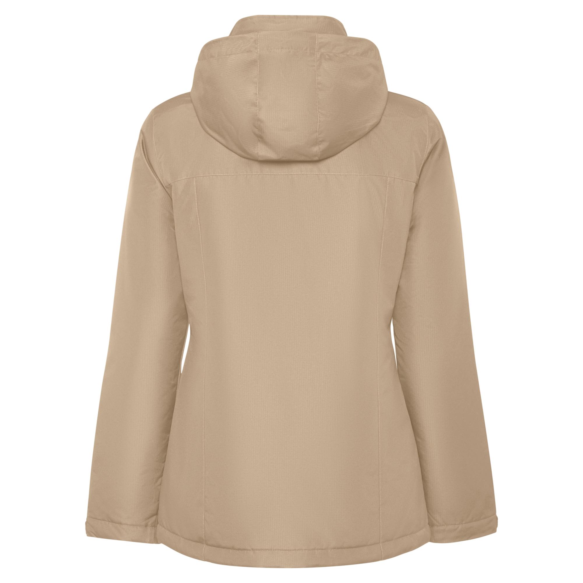 Geacă parka pentru femei AMERICA WOMAN NISIPIU ÎNCHIS L