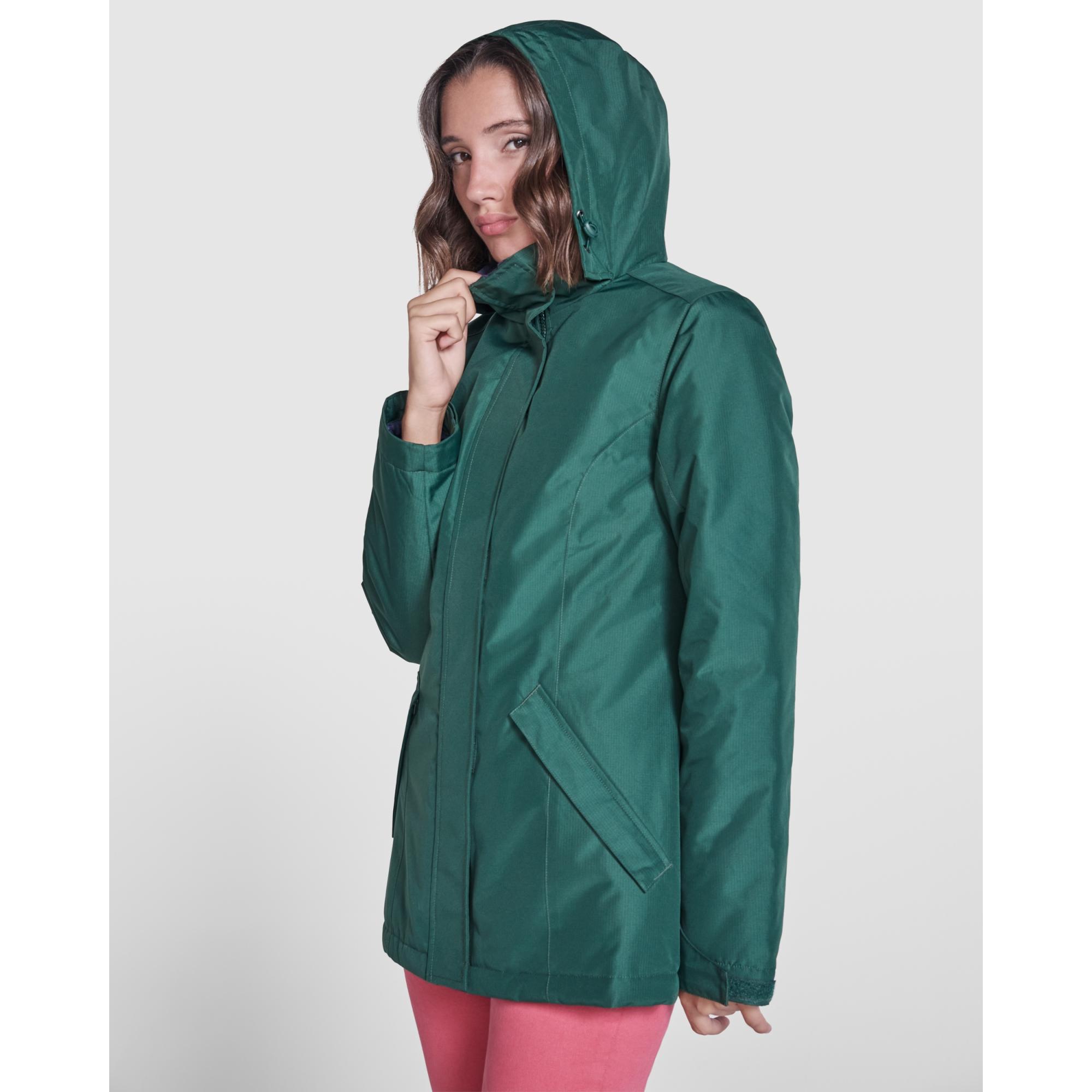 Geacă parka pentru femei AMERICA WOMAN VERDE STICLĂ M