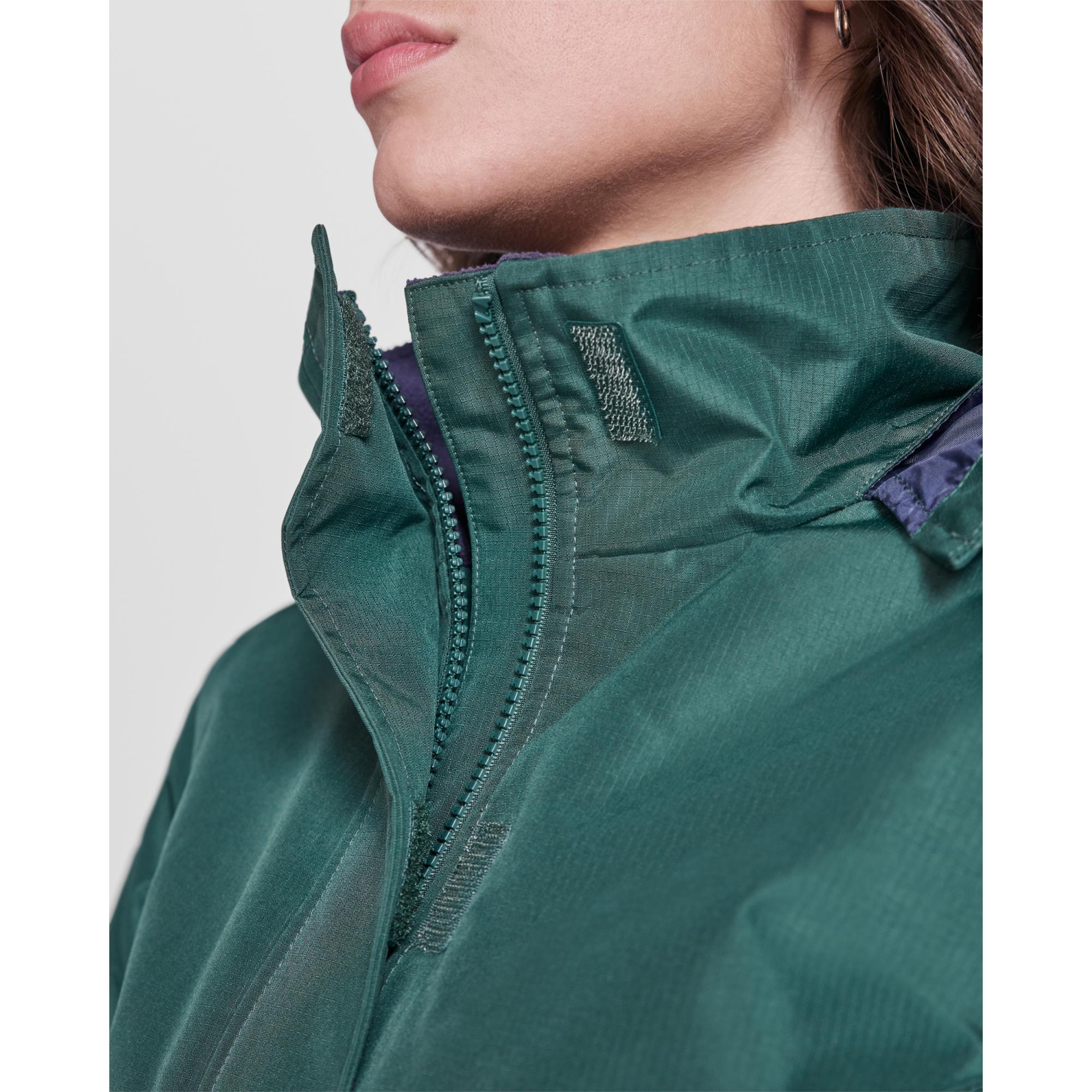 Geacă parka pentru femei AMERICA WOMAN VERDE STICLĂ M