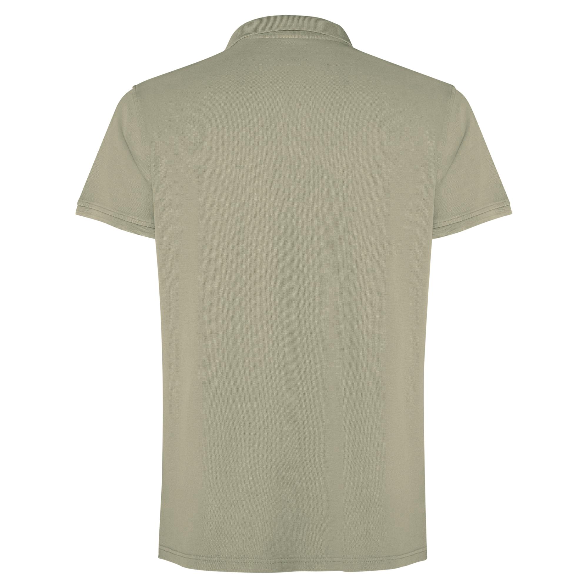 Tricou Polo Unisex Cobain KAKI DESCHIS SPĂLAT 3XL