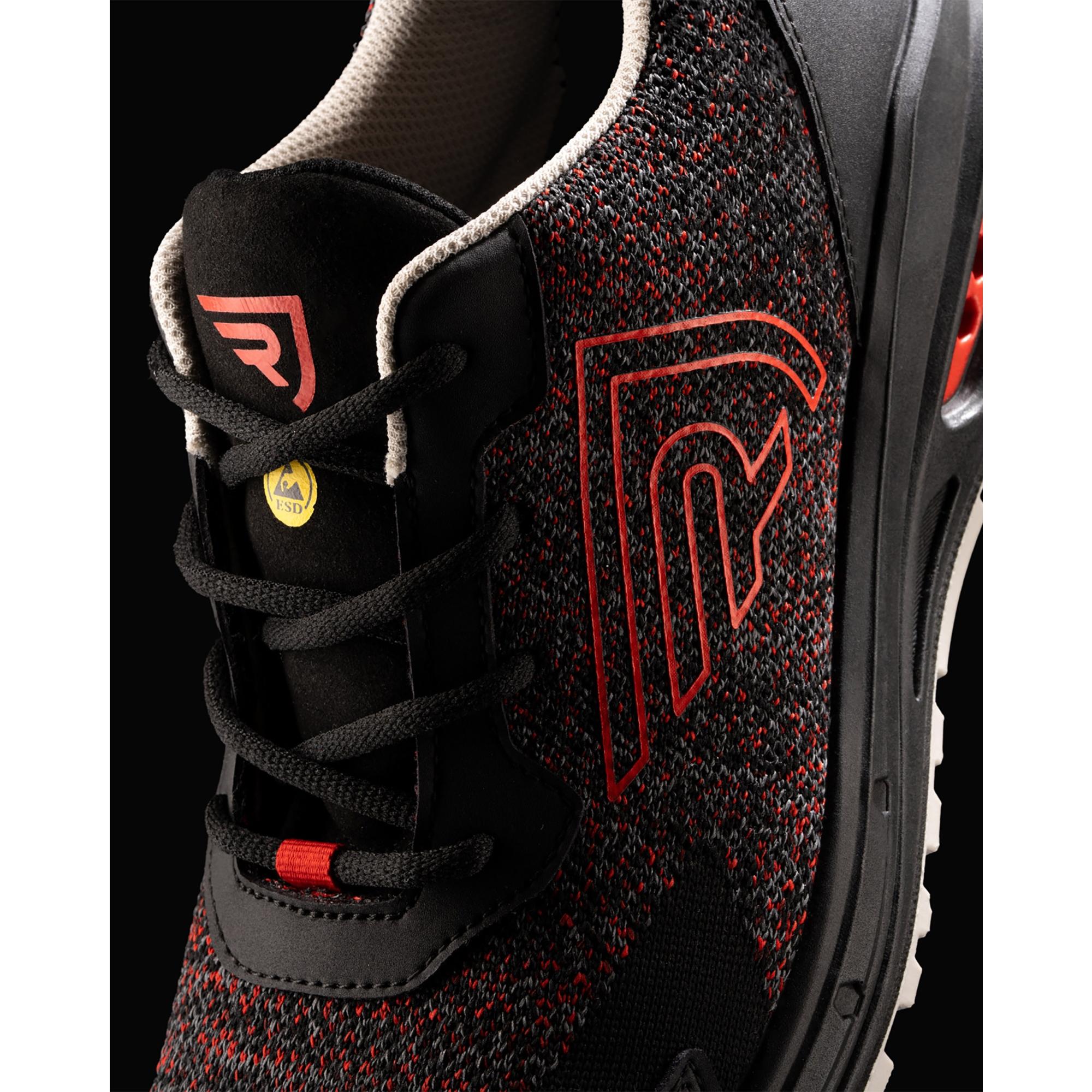 Pantofi Lucru Unisex Garnet NEGRU ROJO LABORAL Mărimea 38