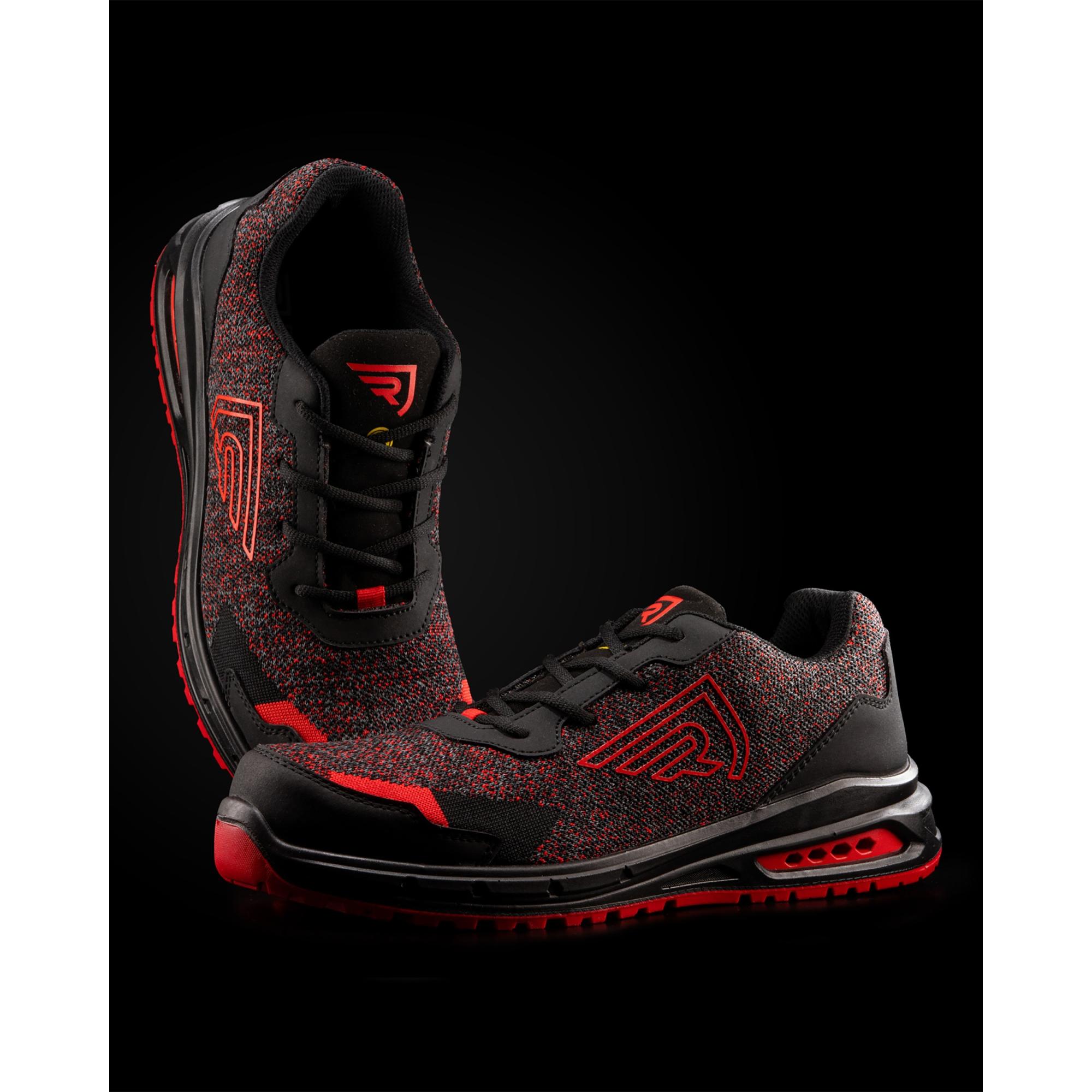 Pantofi Lucru Unisex Garnet NEGRU ROJO LABORAL Mărimea 38