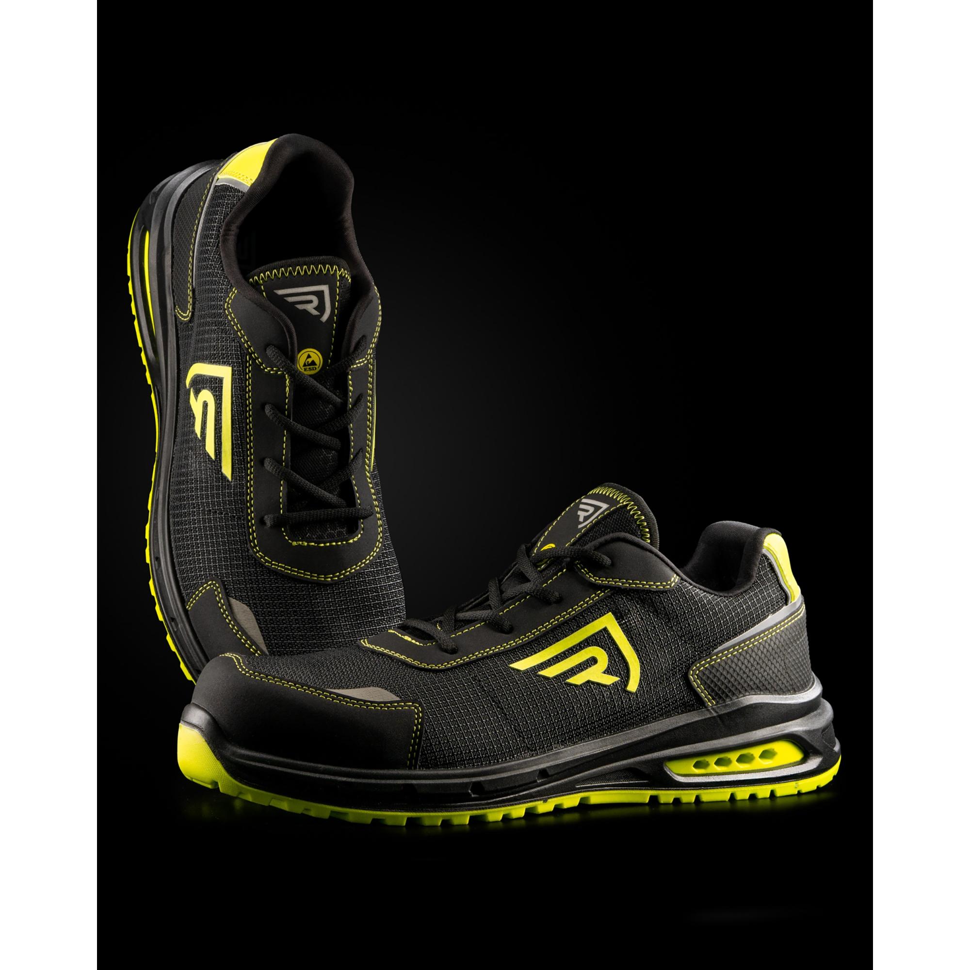 Pantofi Lucru Unisex Beryl NEGRU GALBEN FLUORESCENT 43