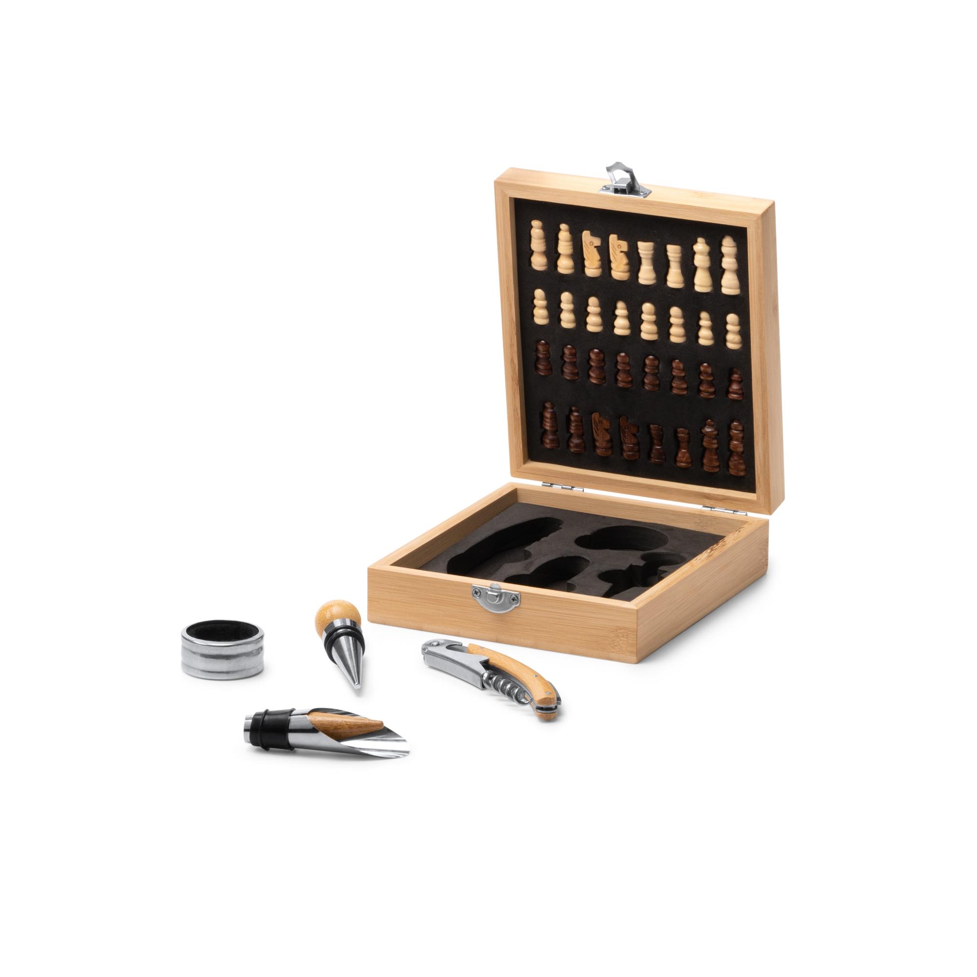 Set vin și șah Fresno NATURAL Marime universala
