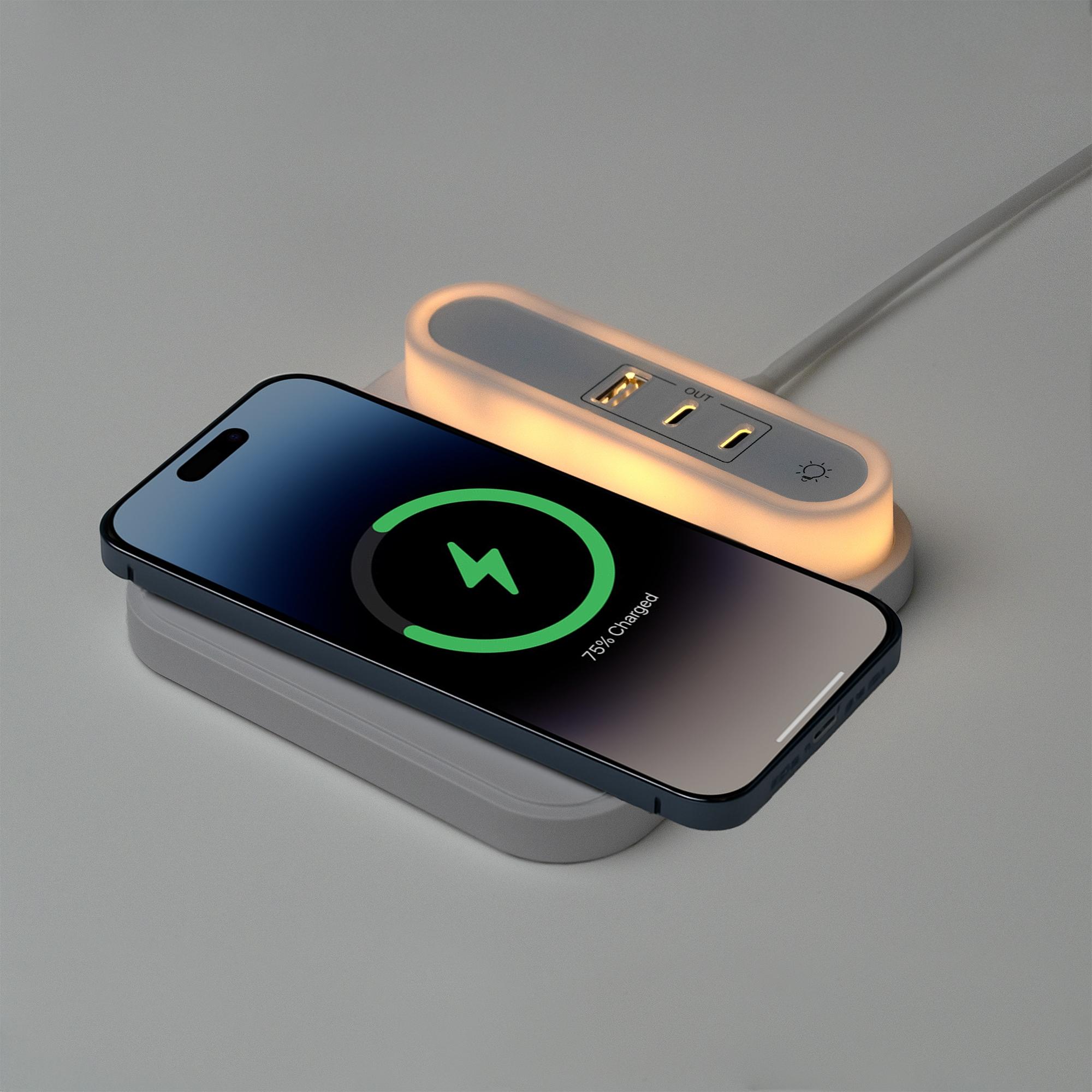 Încărcător wireless Titanus ALB Marime universala