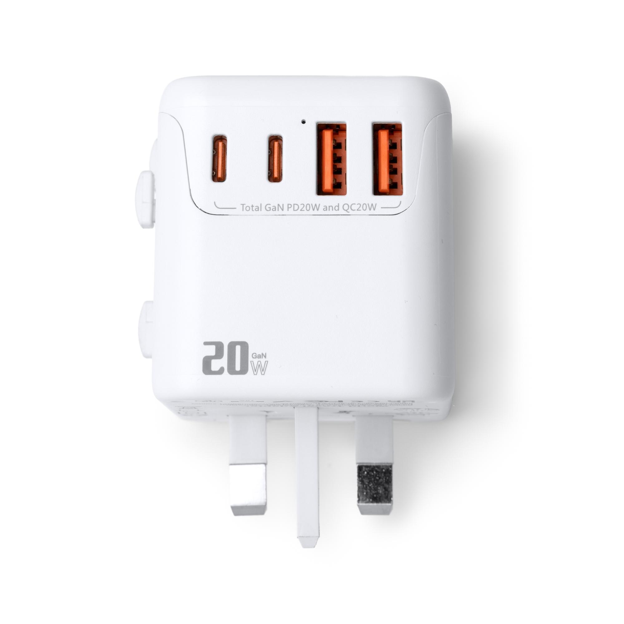Adaptor călătorie Watik ALB Marime universala