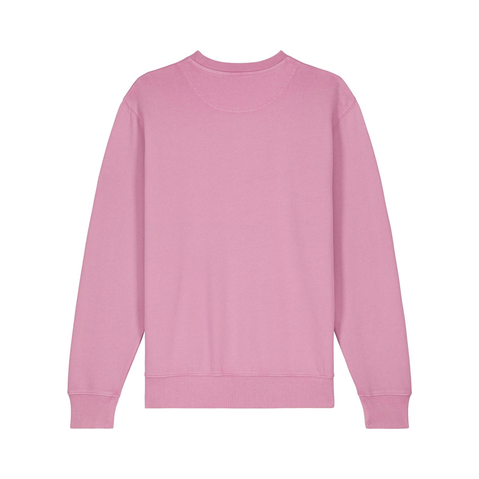 Bluză cu guler rotund Unisex Matcher Vintage G. Dyed Bubble Pink 3XL