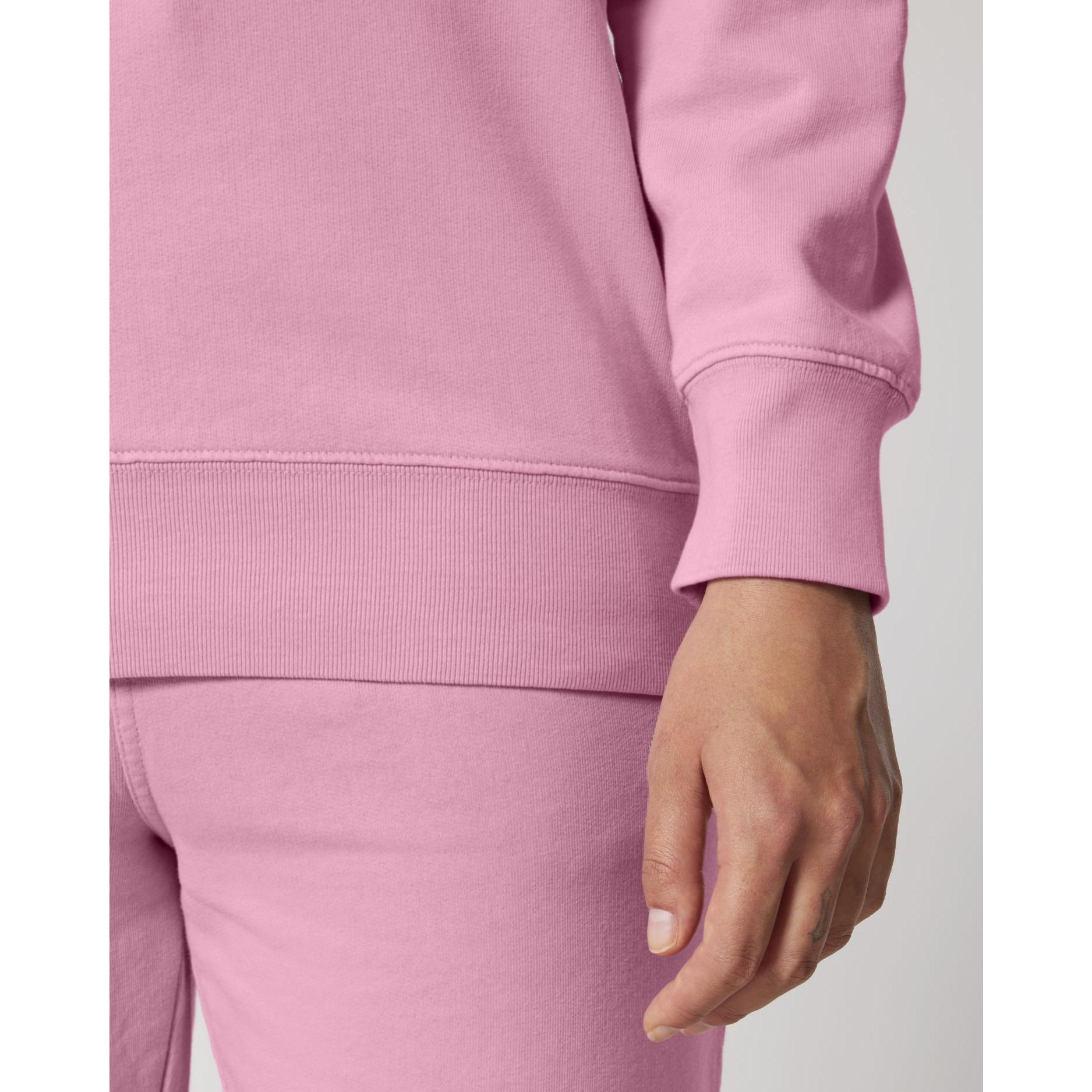 Bluză cu guler rotund Unisex Matcher Vintage G. Dyed Bubble Pink 3XL