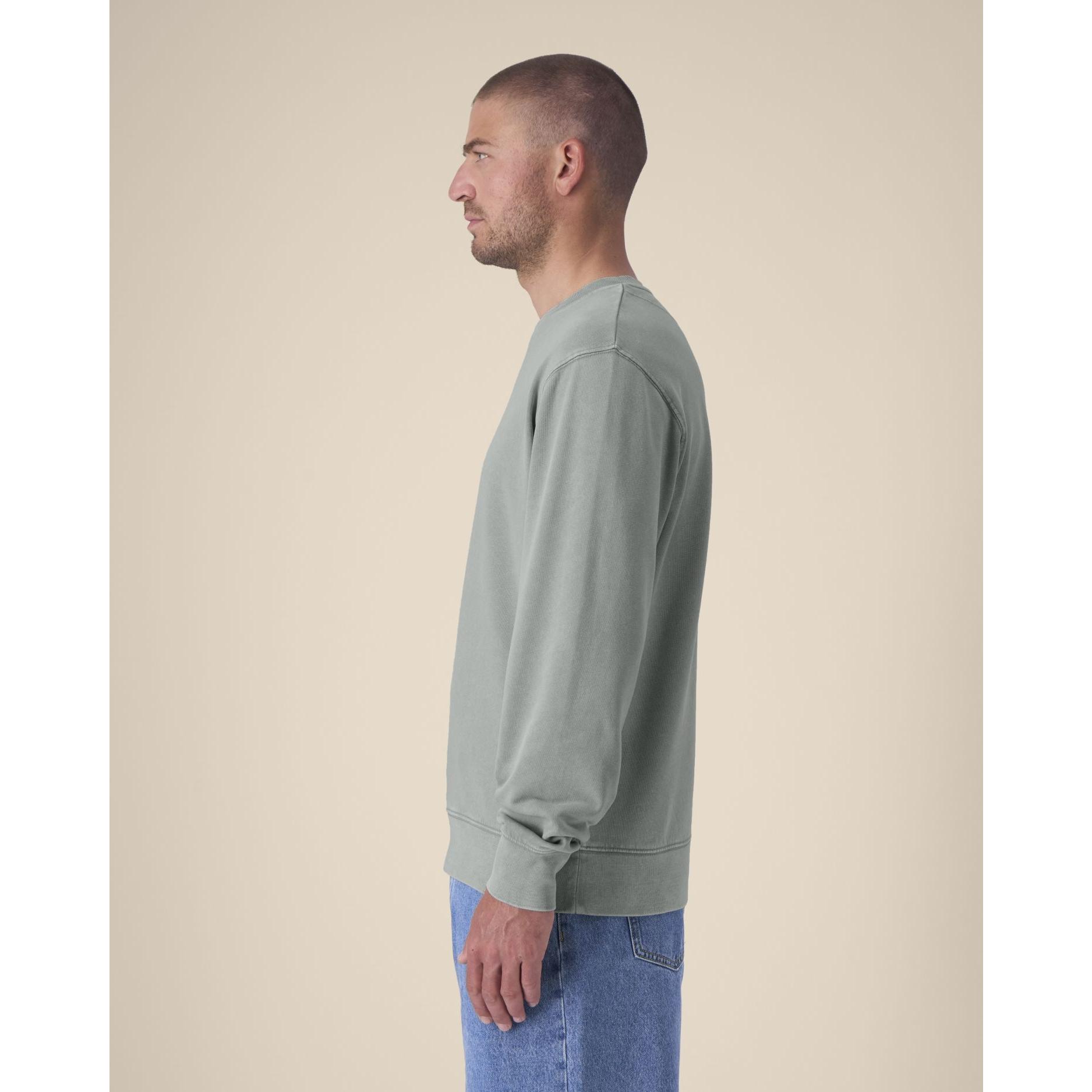 Bluză cu guler rotund Unisex Matcher Vintage G. Dyed Misty Grey 3XL