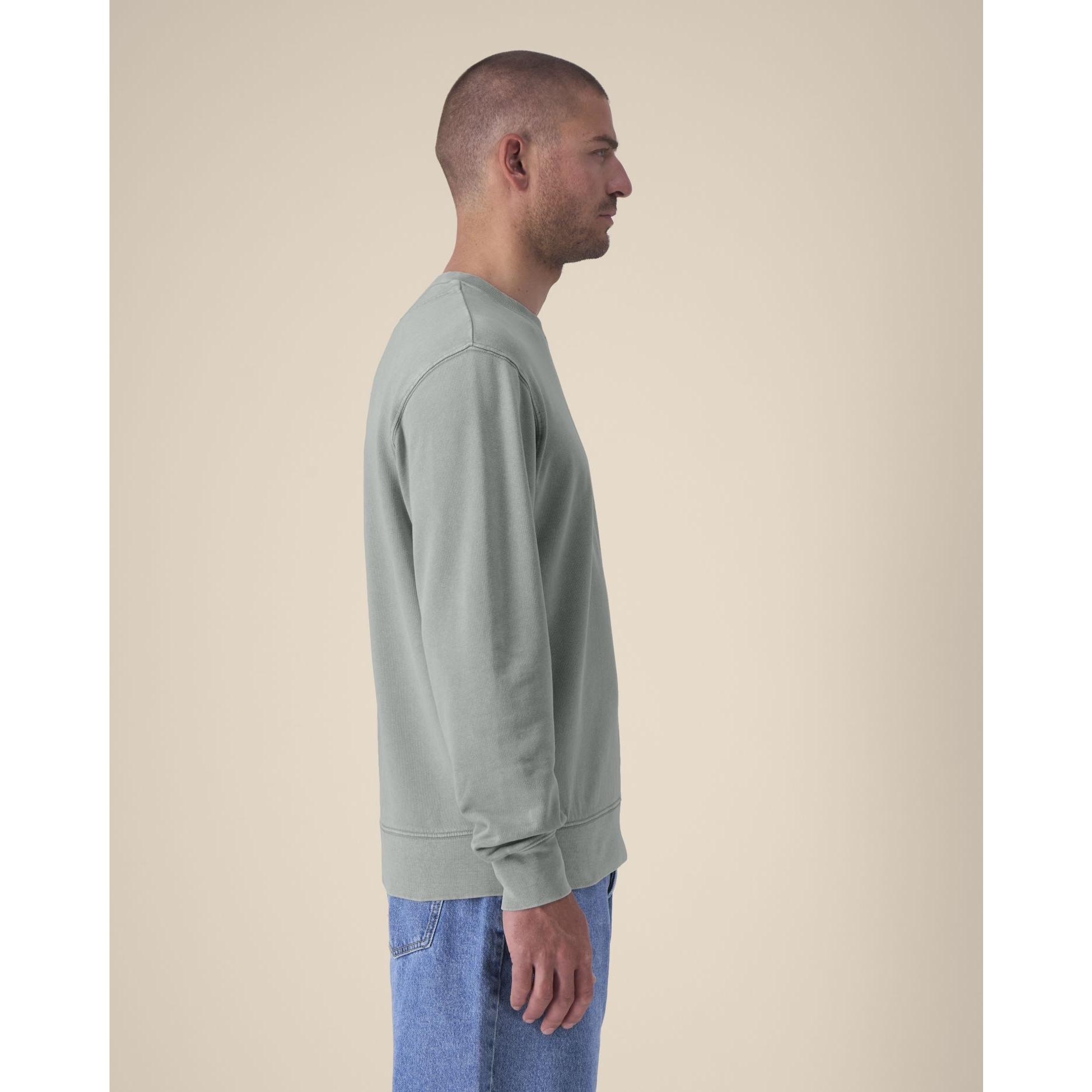 Bluză cu guler rotund Unisex Matcher Vintage G. Dyed Misty Grey 3XL
