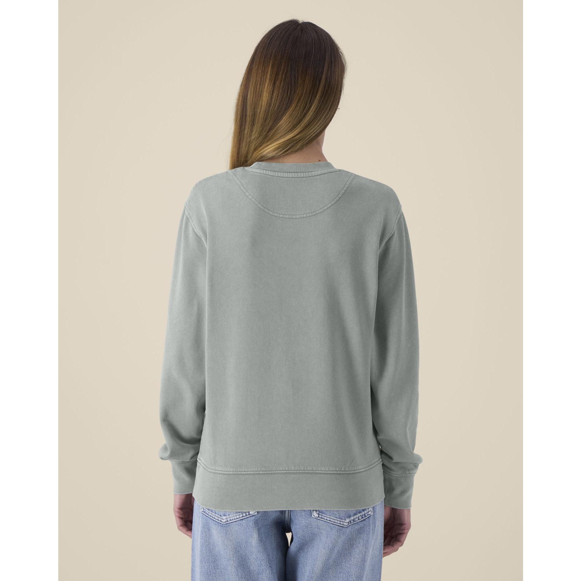 Bluză cu guler rotund Unisex Matcher Vintage G. Dyed Misty Grey 3XL