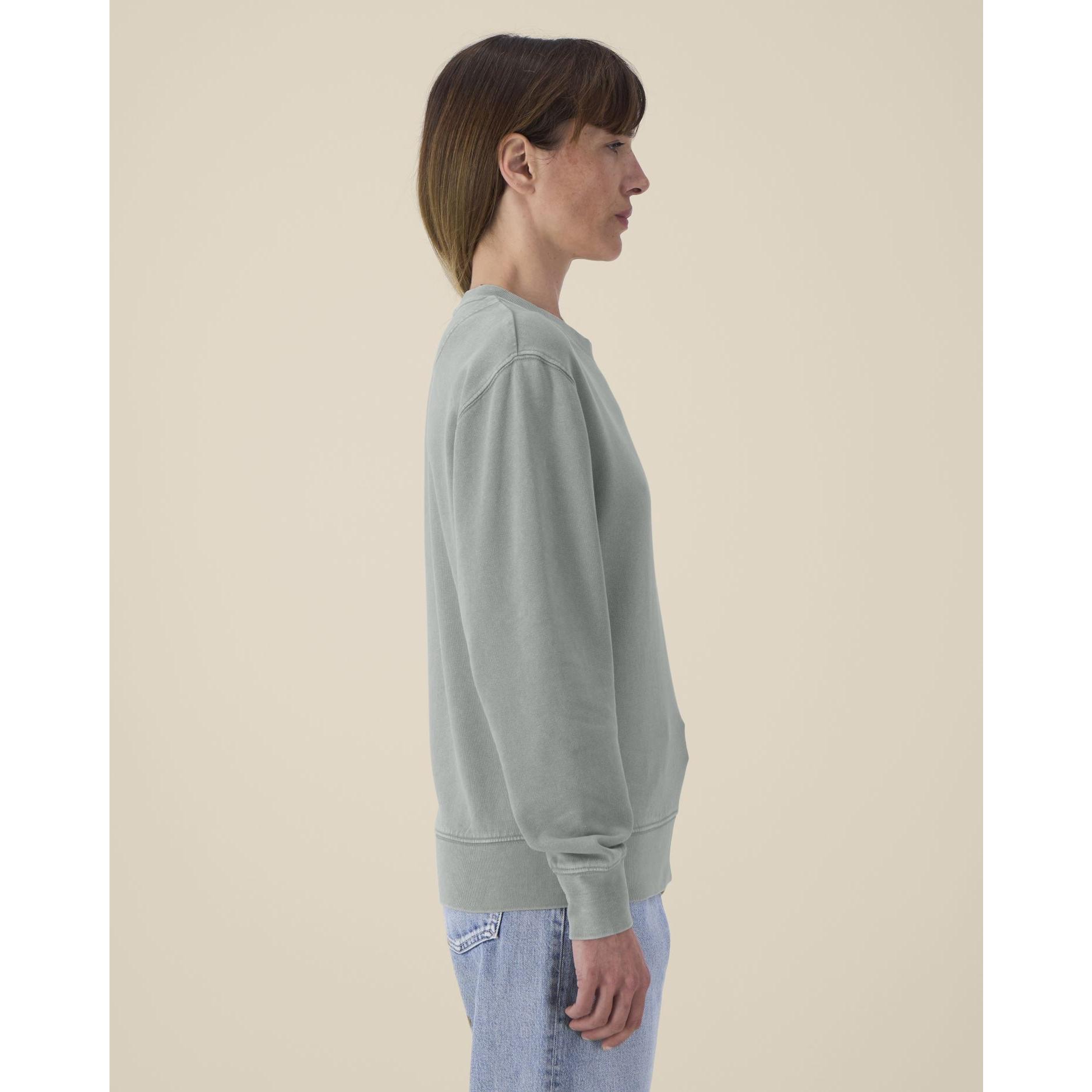 Bluză cu guler rotund Unisex Matcher Vintage G. Dyed Misty Grey 3XL