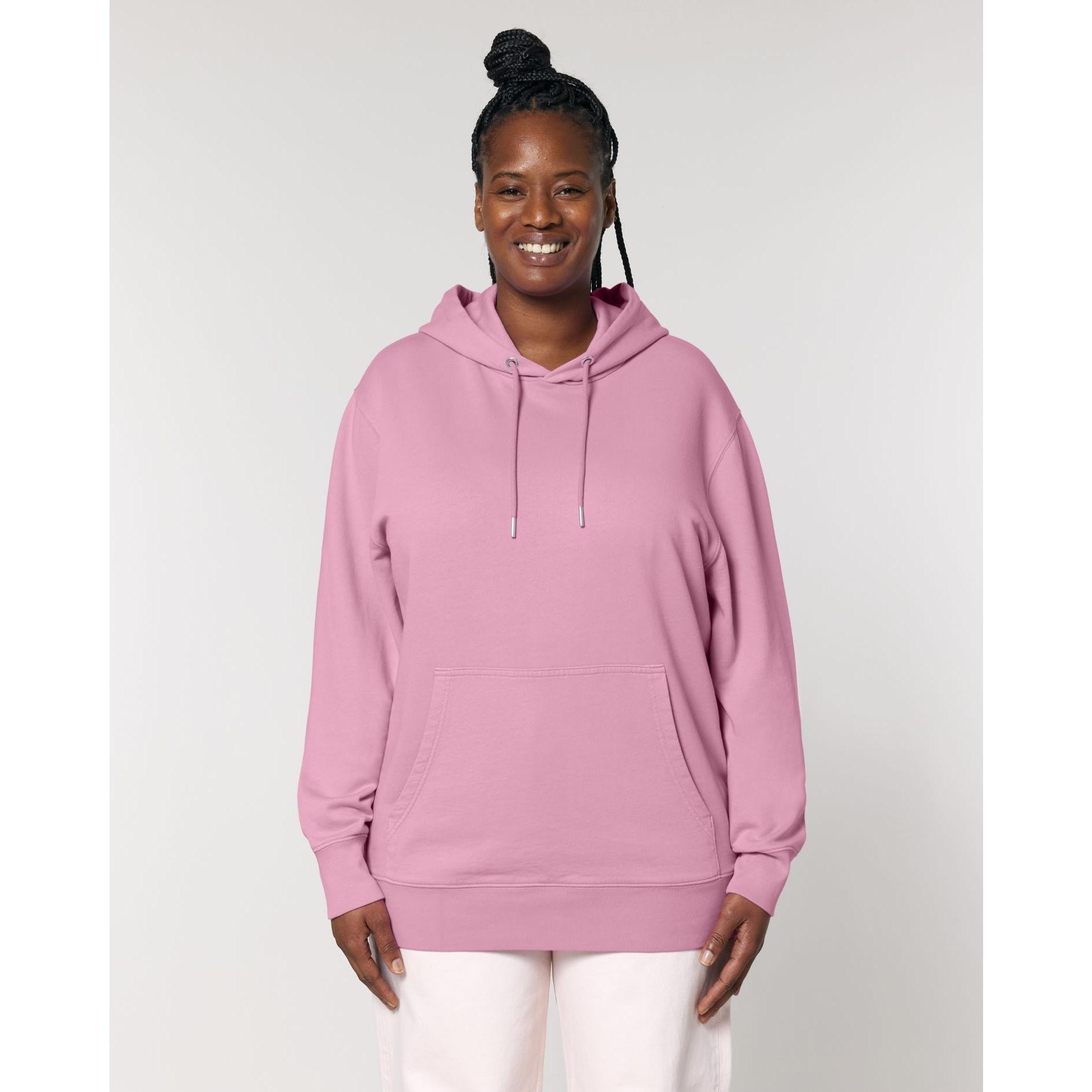 Hanorac cu glugă Unisex Archer Vintage G. Dyed Bubble Pink XXL