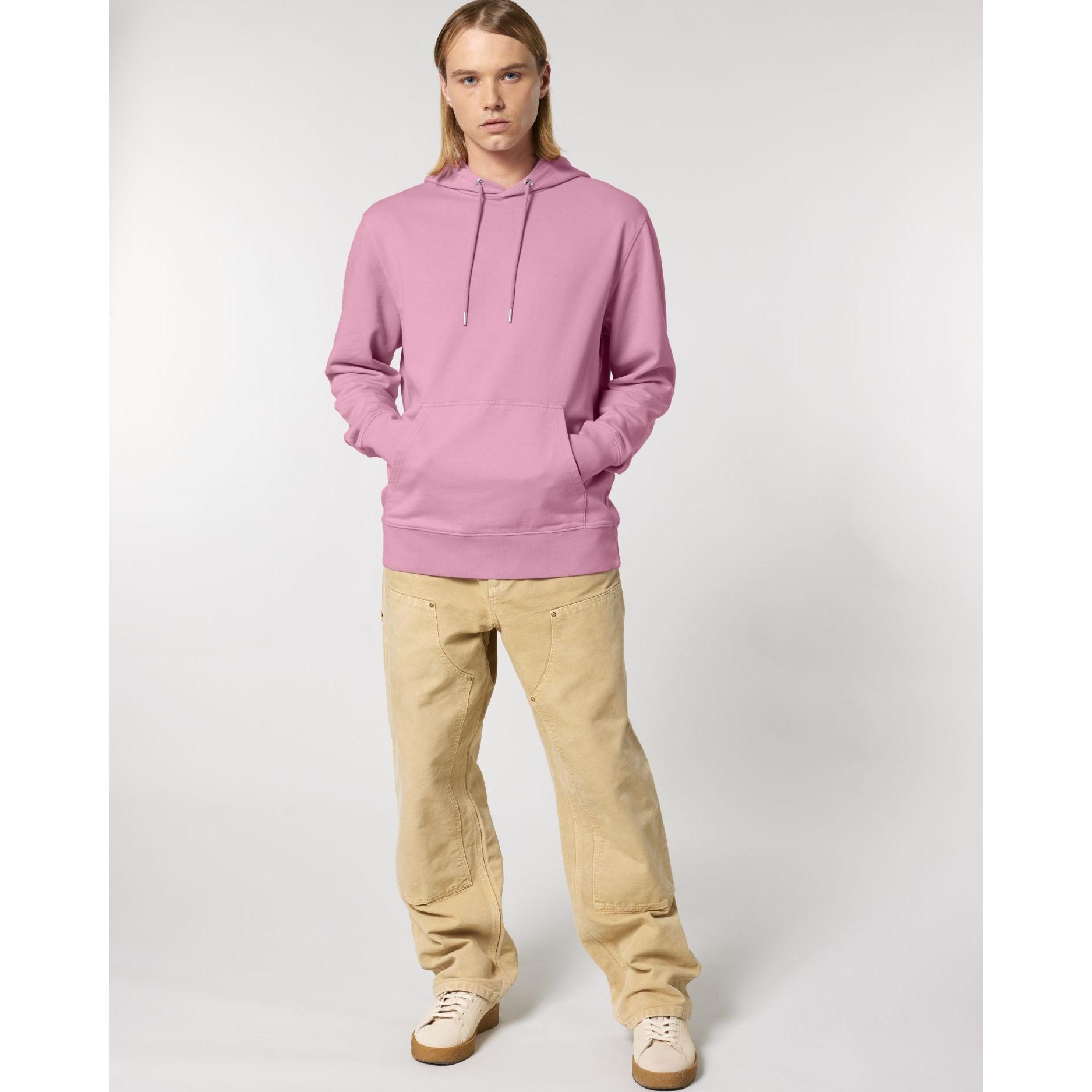Hanorac cu glugă Unisex Archer Vintage G. Dyed Bubble Pink XXL