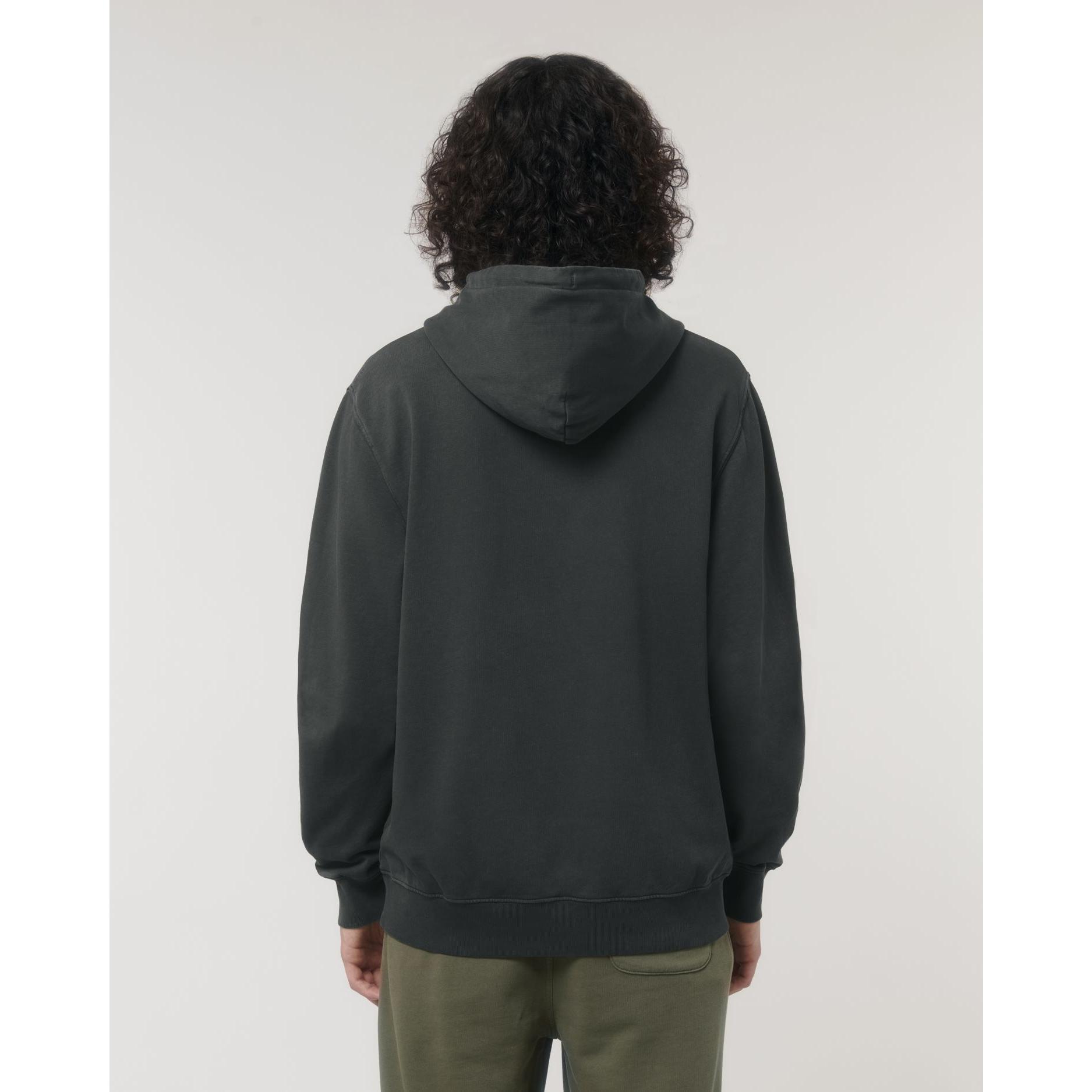 Hanorac cu glugă Unisex Archer Vintage G. Dyed Black Rock 3XL