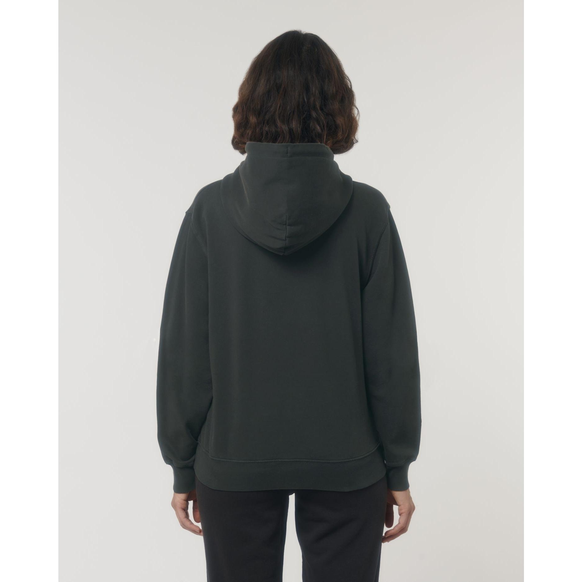 Hanorac cu glugă Unisex Archer Vintage G. Dyed Black Rock 3XL