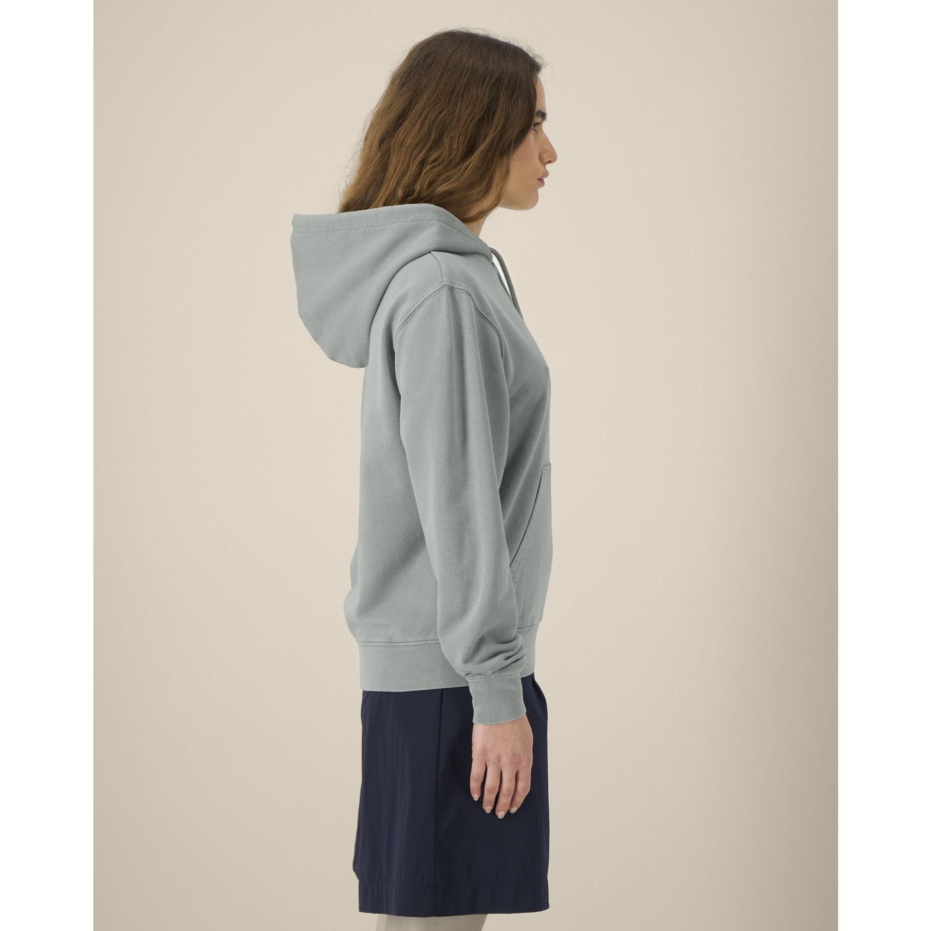 Hanorac cu glugă Unisex Archer Vintage G. Dyed Misty Grey 2XS