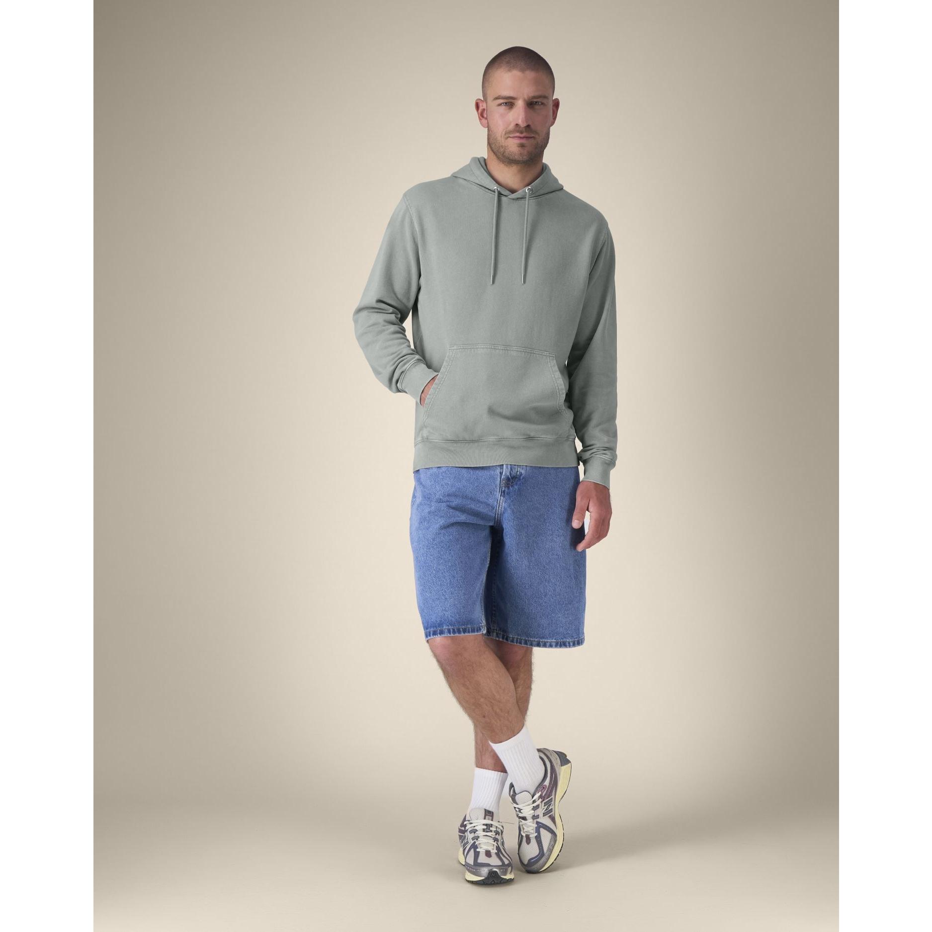 Hanorac cu glugă Unisex Archer Vintage G. Dyed Misty Grey 2XS