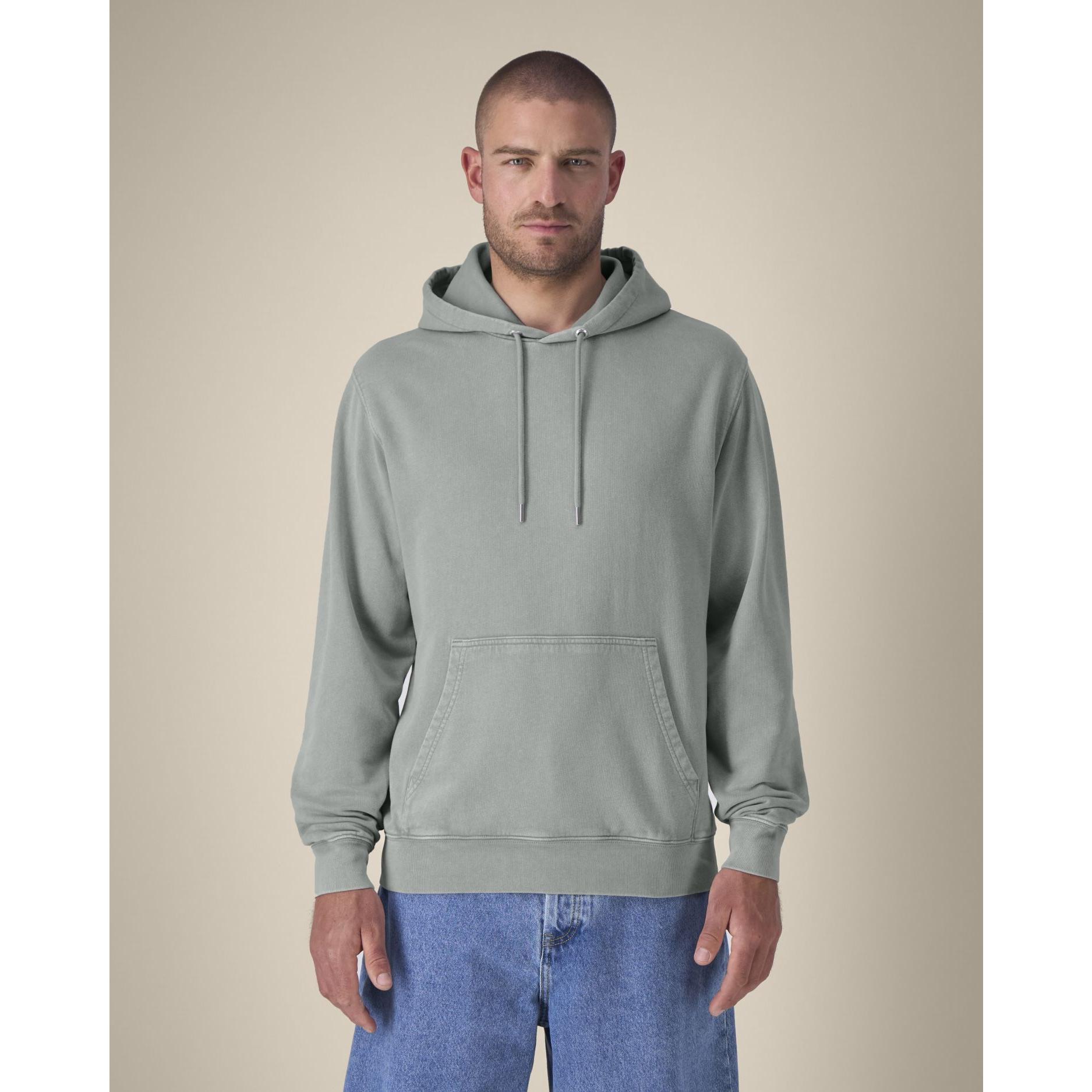 Hanorac cu glugă Unisex Archer Vintage G. Dyed Misty Grey 2XS