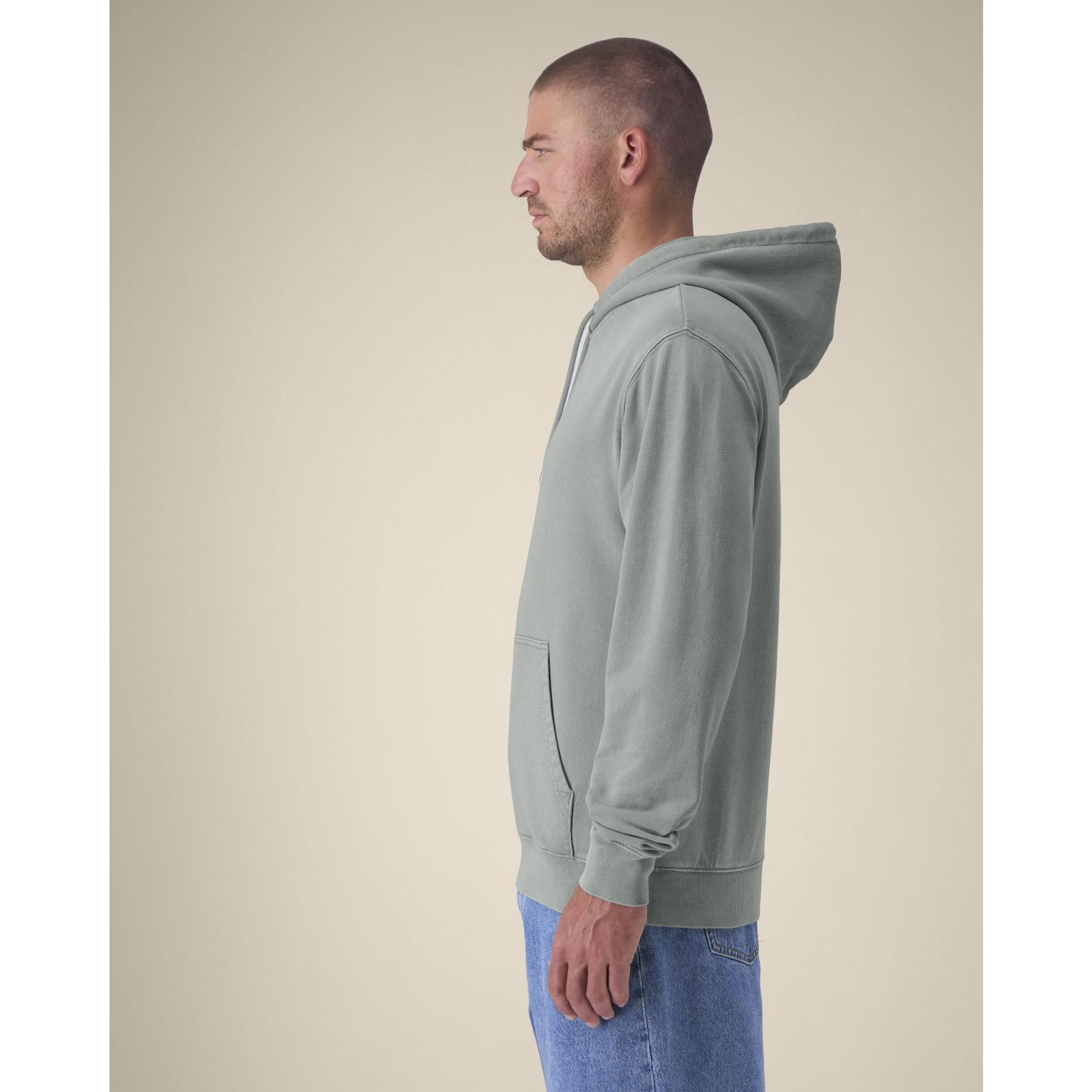 Hanorac cu glugă Unisex Archer Vintage G. Dyed Misty Grey 2XS