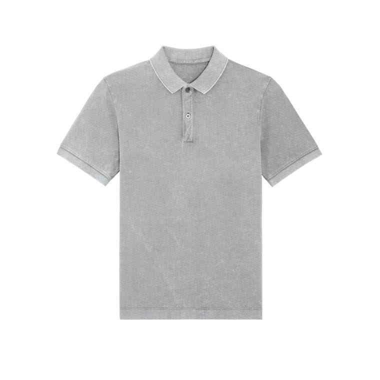 Tricou Unisex Polo Prepster Vintage G. Dyed Aged Light Grey L