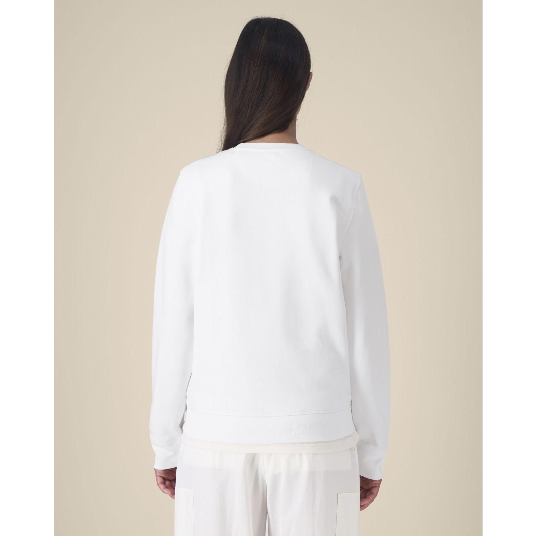 Bluză cu guler rotund Unisex Roller White 4XL