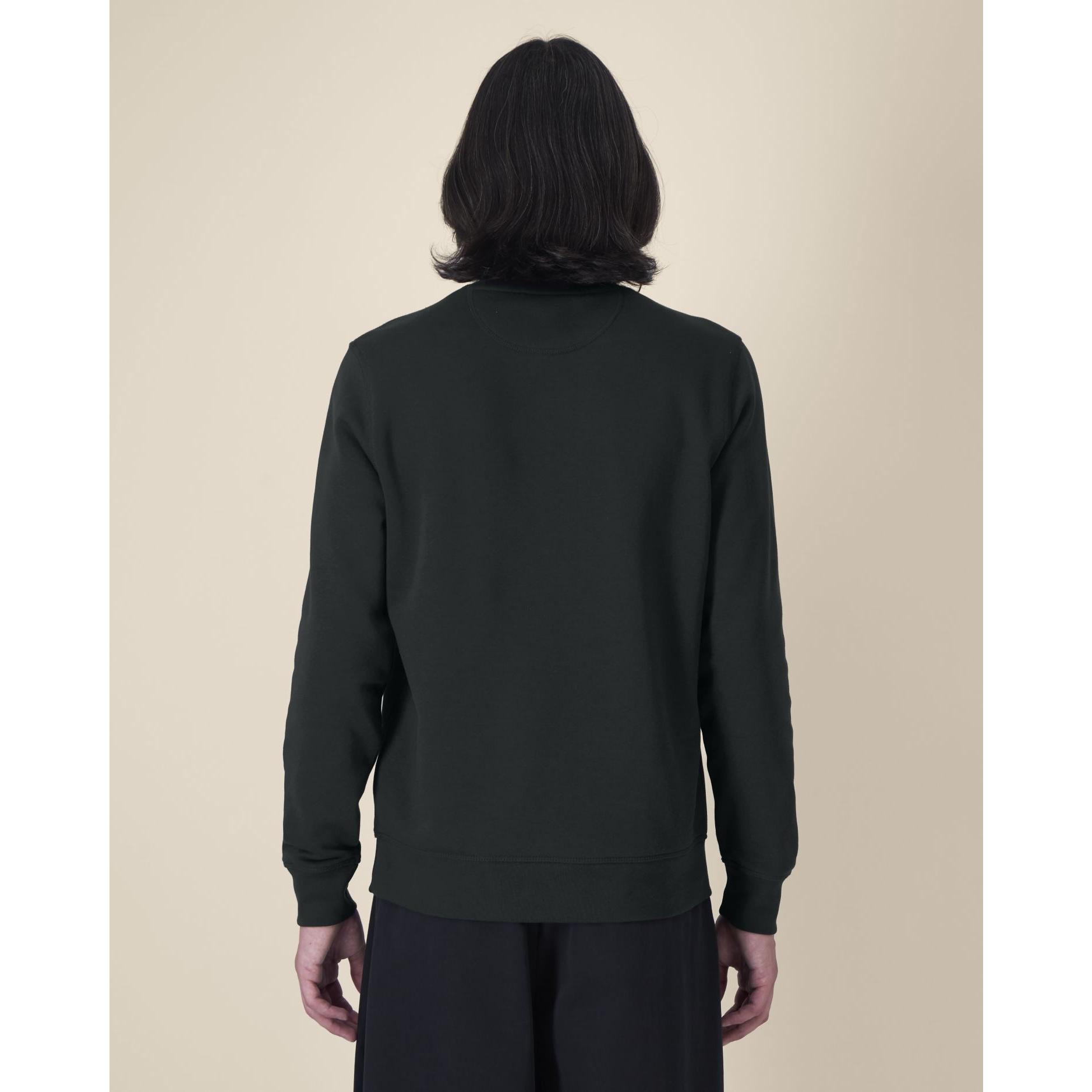 Bluză cu guler rotund Unisex Roller Black M